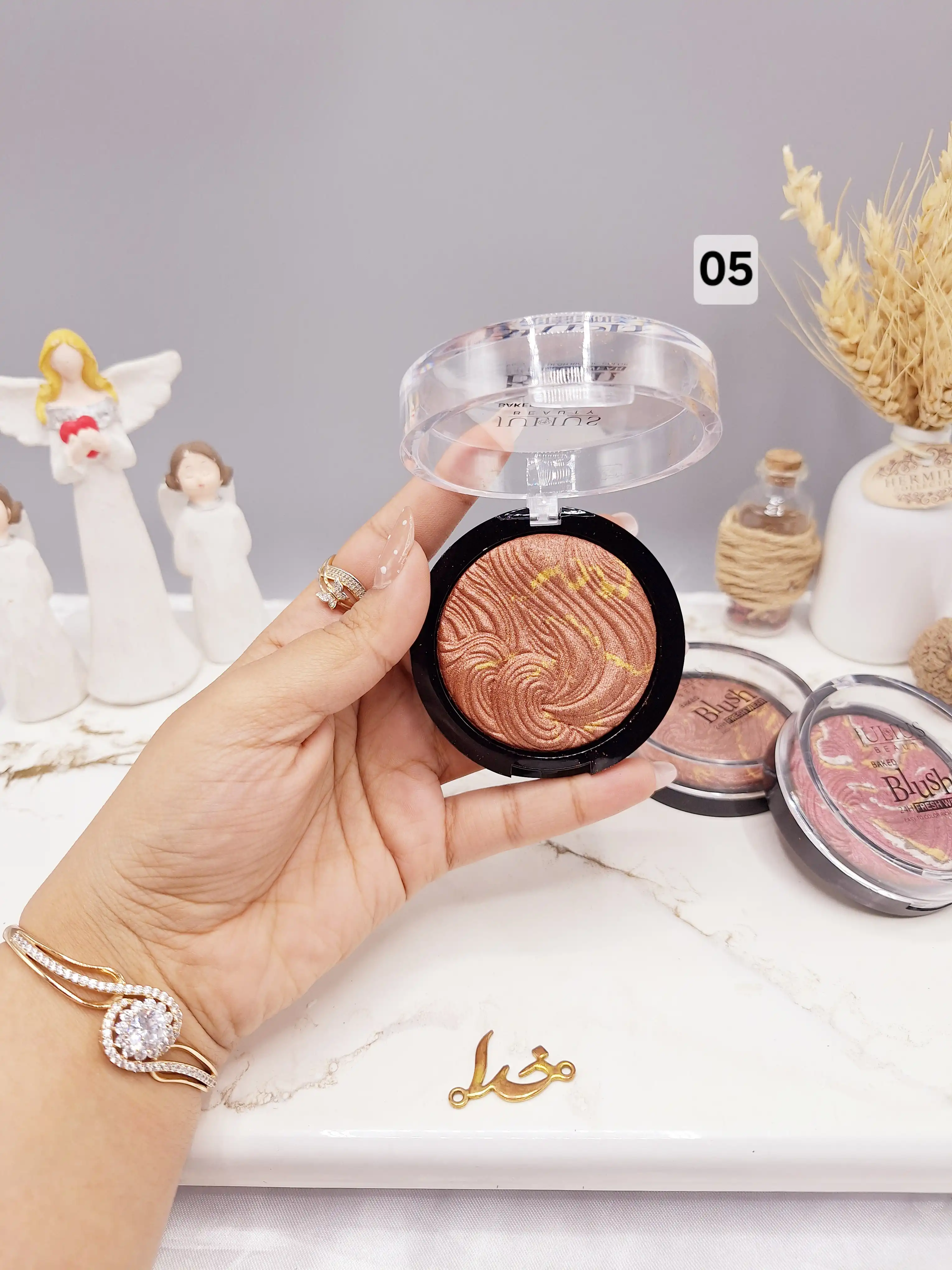 رژ گونه پودری سنگی برند جولیوس JULIUS کد JL250