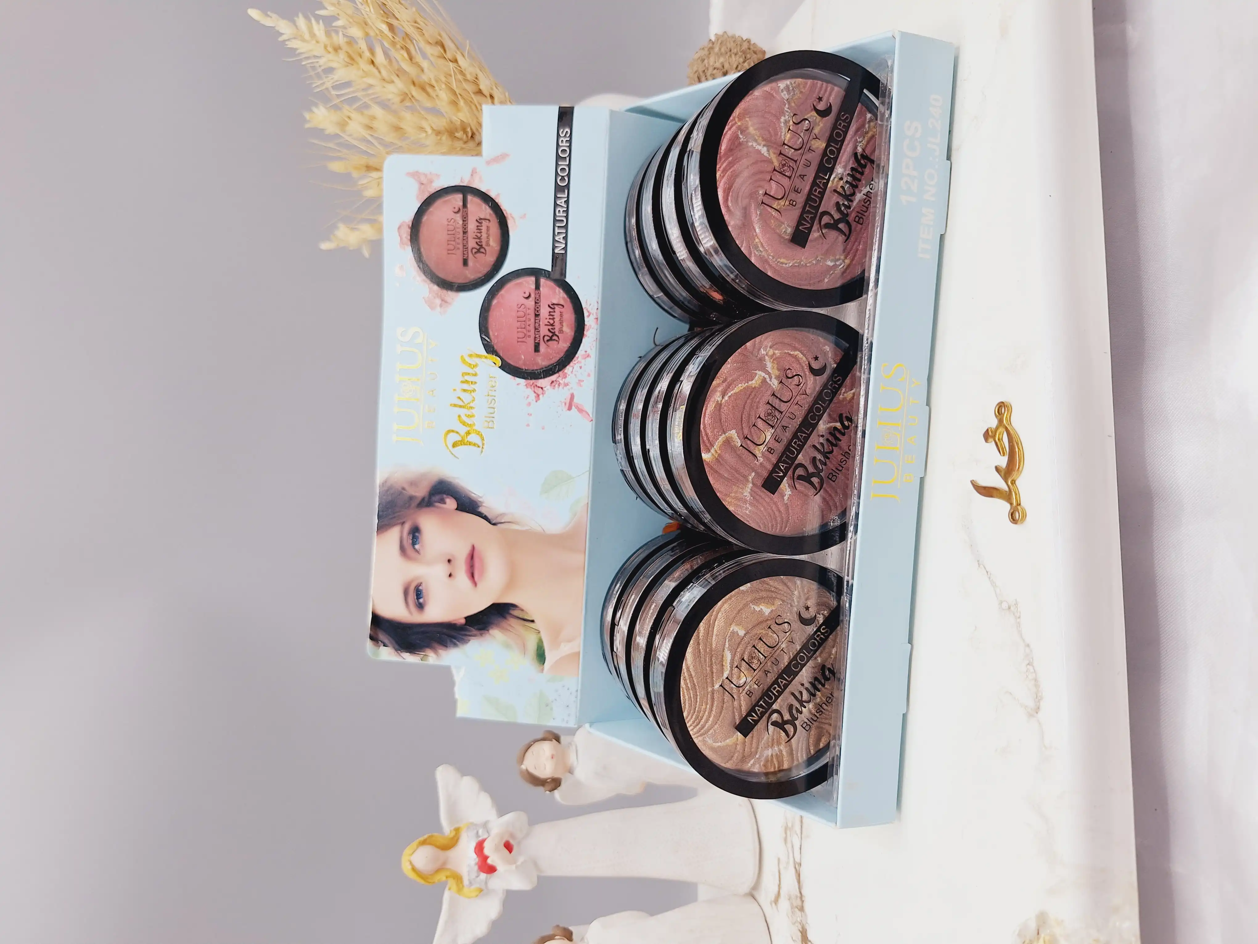 رژ گونه پودری سنگی برند جولیوس JULIUS کد JL240