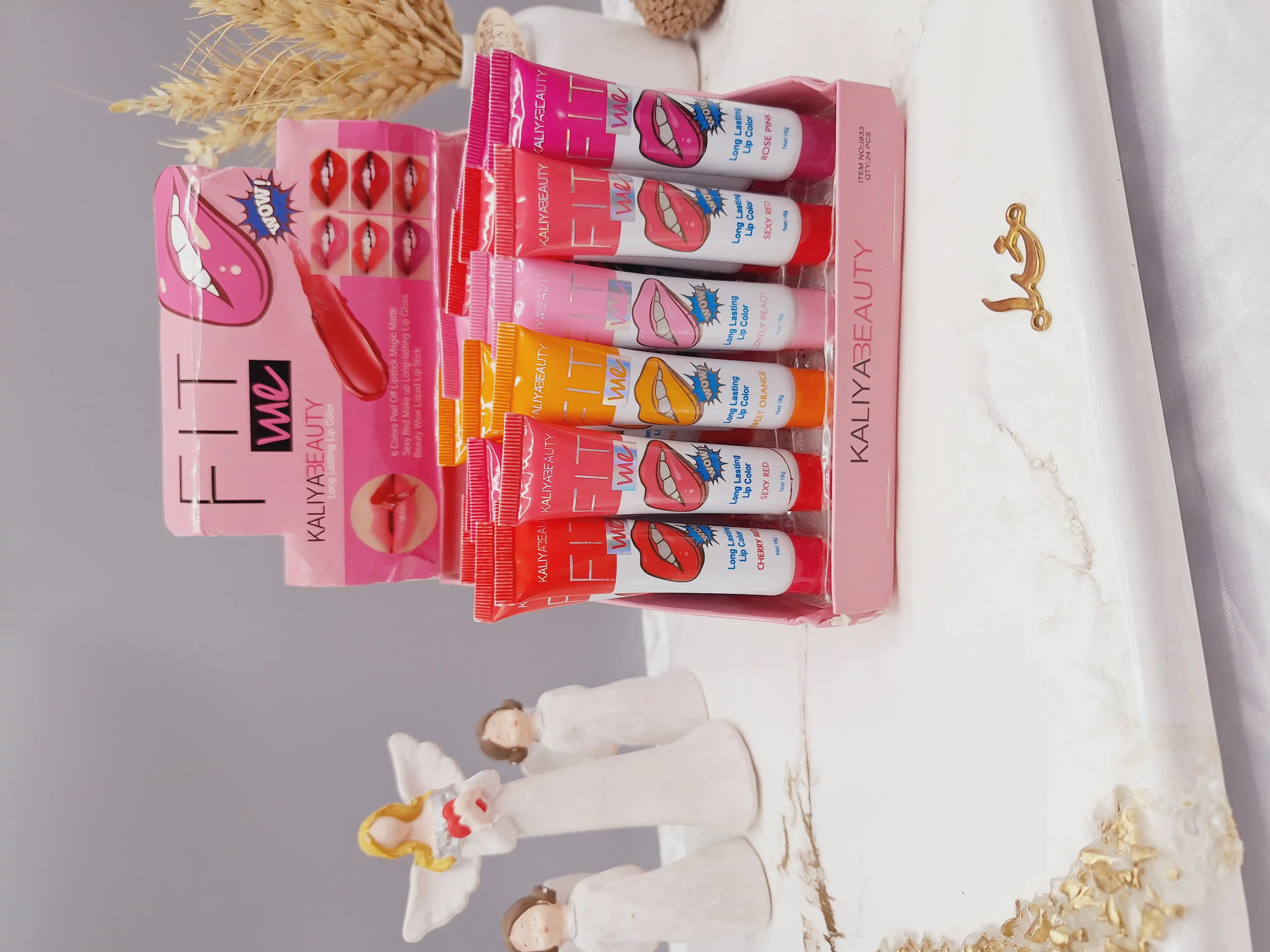 ماسک لب تیوپی پرطرفدار با رنگدهی عالی لب برند KALIYABEAUTY کد j833