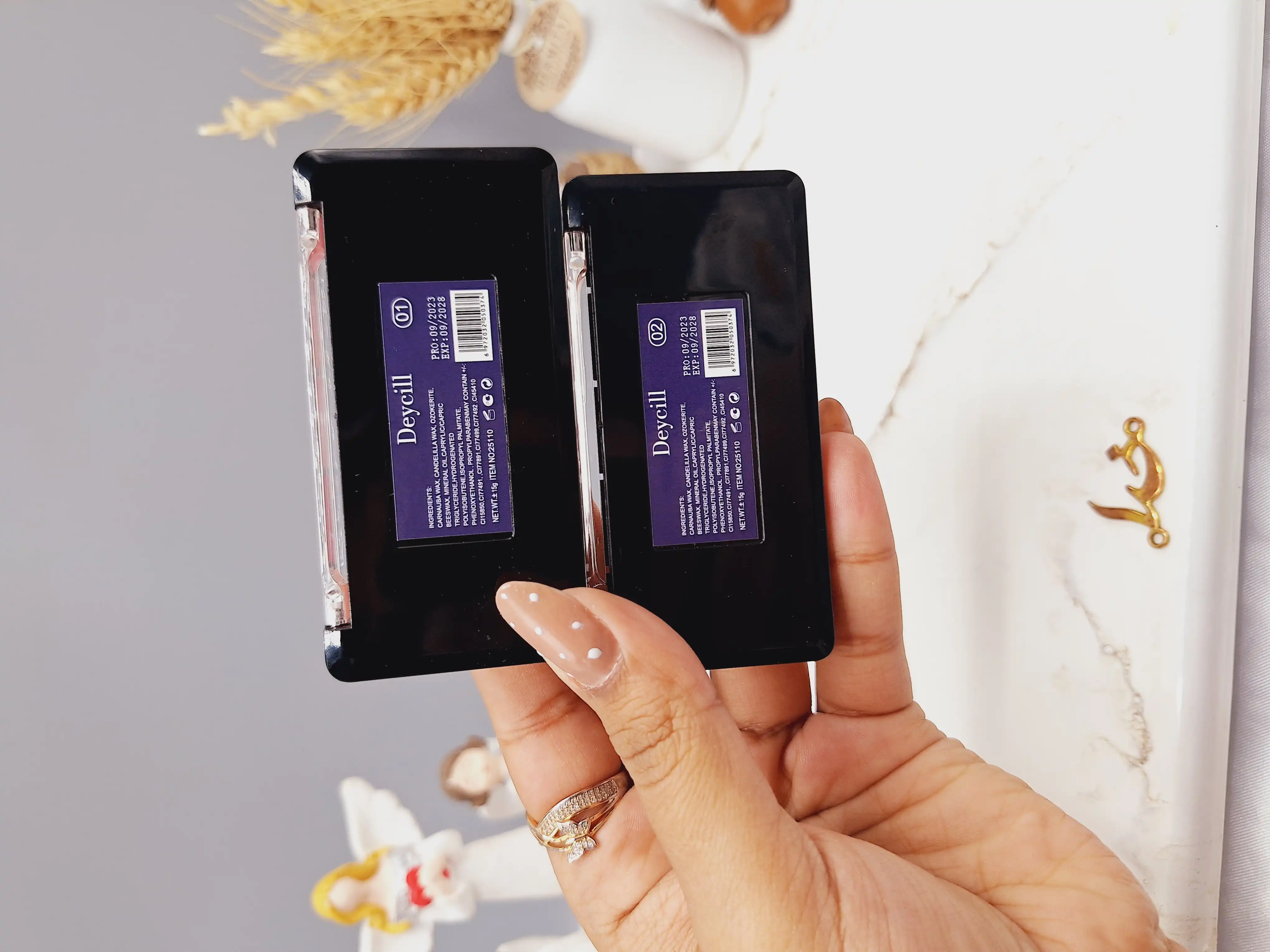 پالت رژ لب ده رنگ برند دیسیل Deycill کد 50374