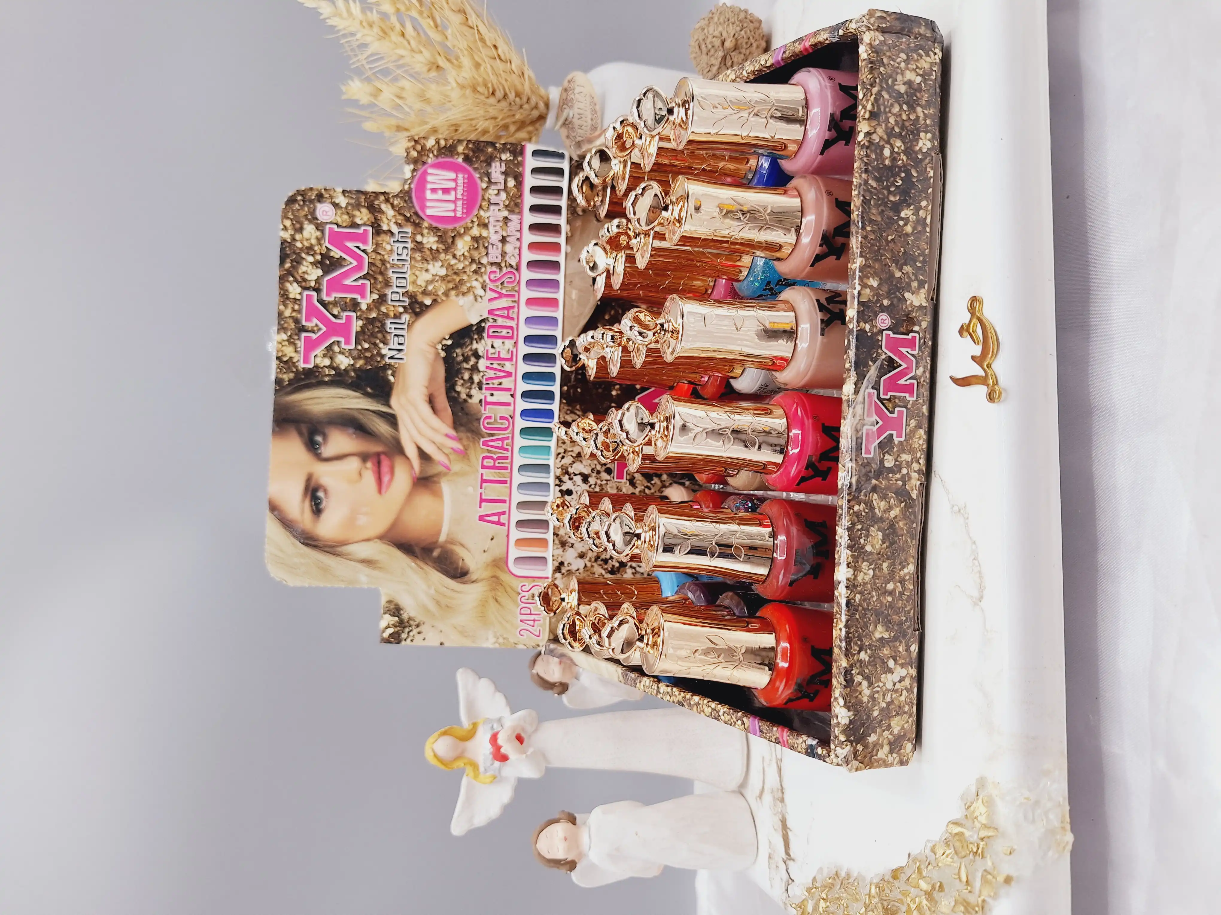 لاک ناخن نایلی پولیش برند YM کد 2860C