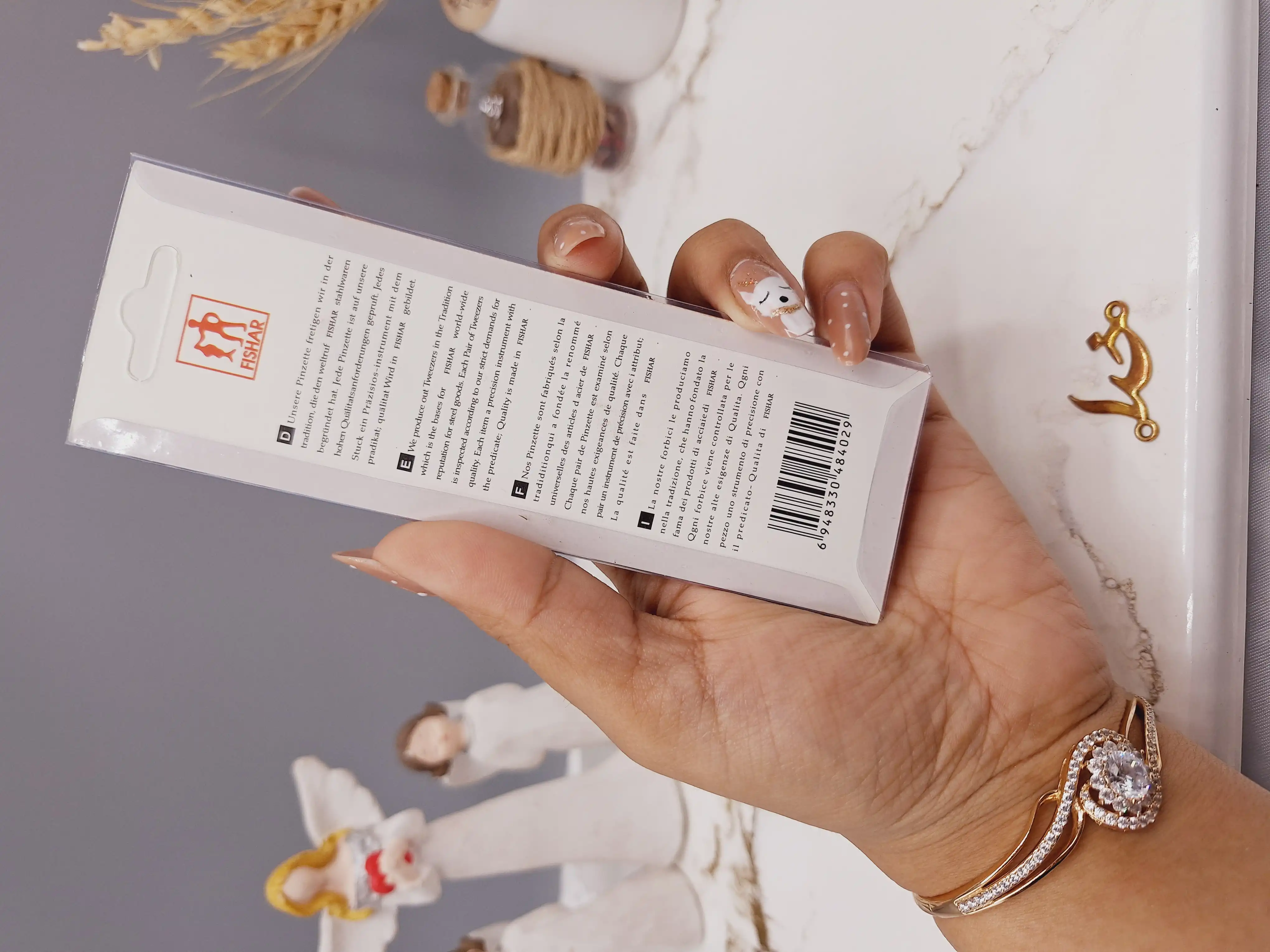 موچین استیل با کیفیت مشکی تیتانیوم TITANUM کد 4029