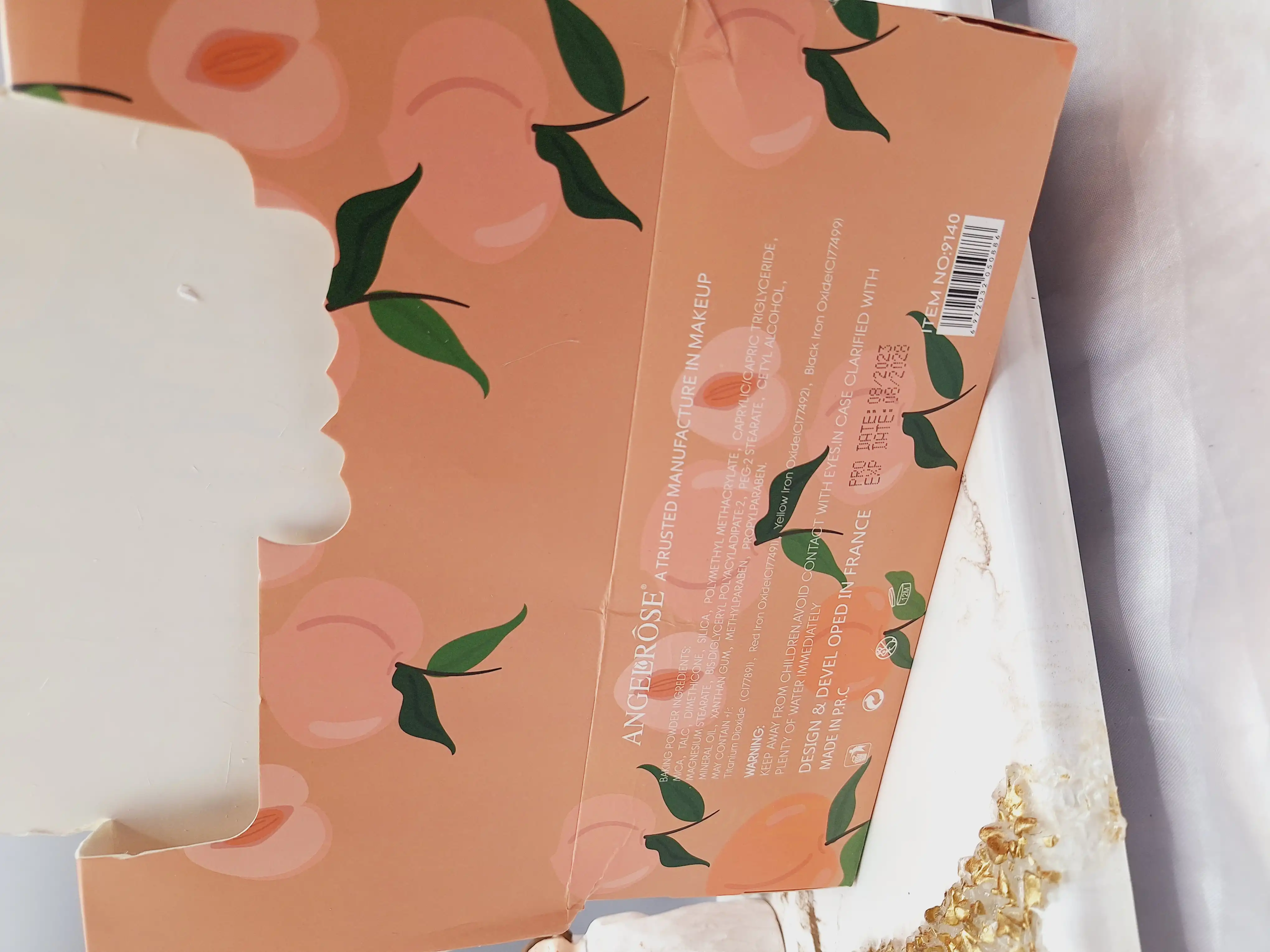 رژگونه دایره ای هلویی برند آنجل رز ANGELROSE کد 9140