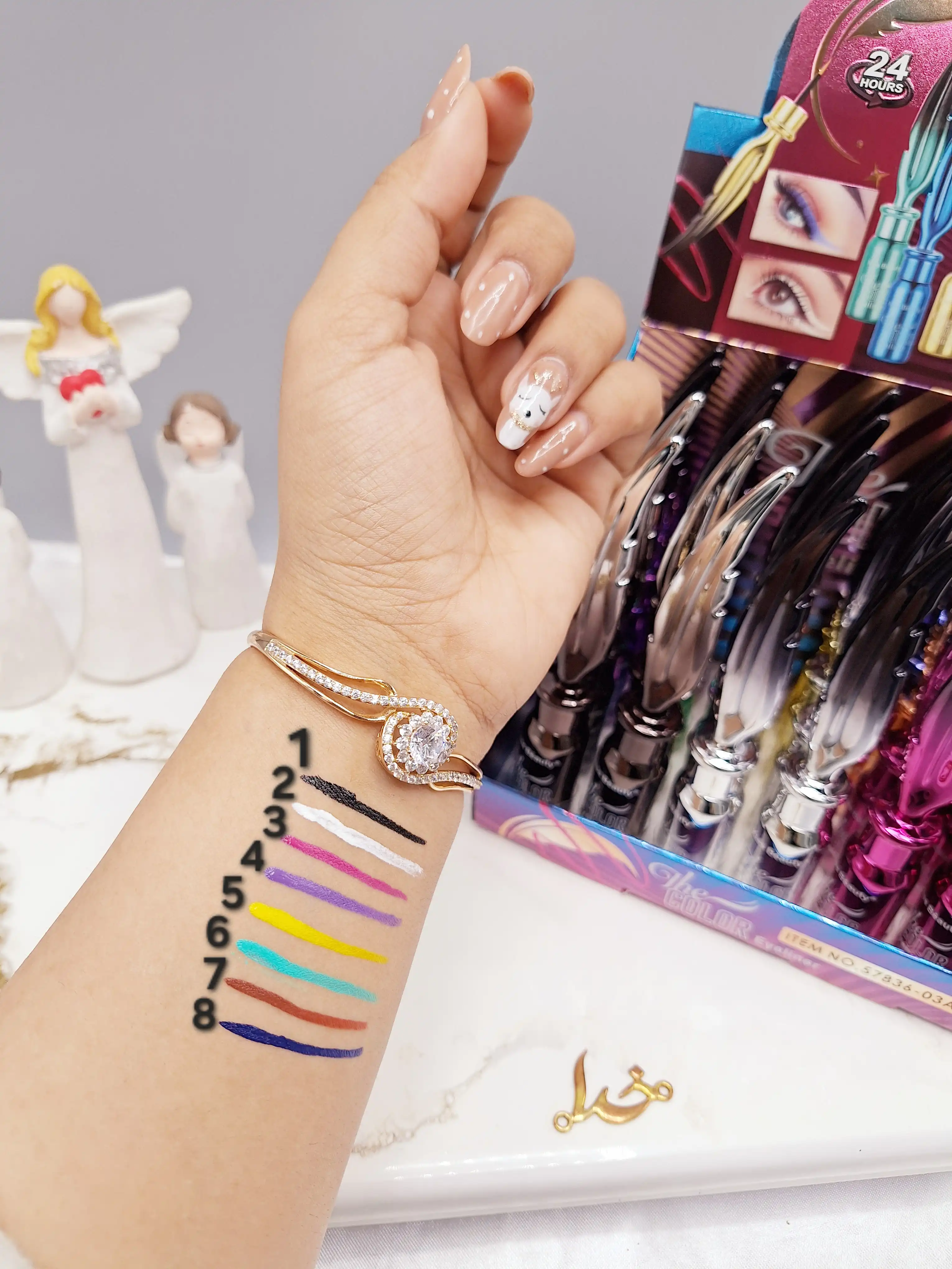 خط چشم رنگی ماژیکی برند کیس بیوتی Kiss Beauty اماراتی کد 57836_03‌A