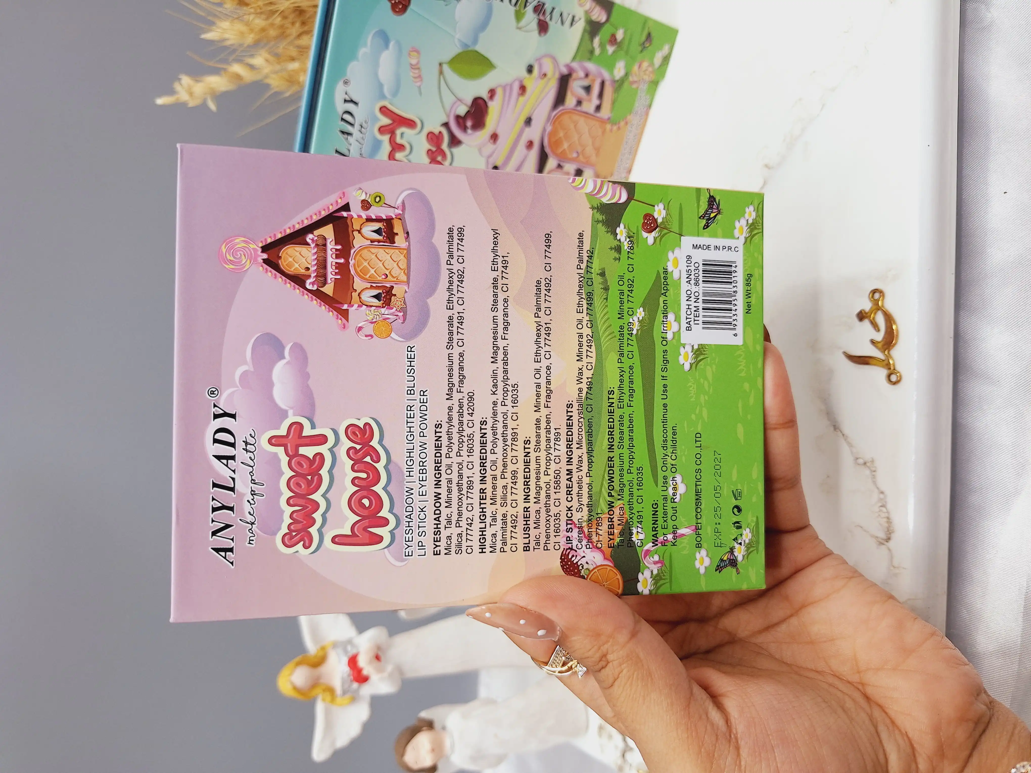 پالت سایه آنالیدی طرح کلبه شکلاتی ANYLADY کد 8603O