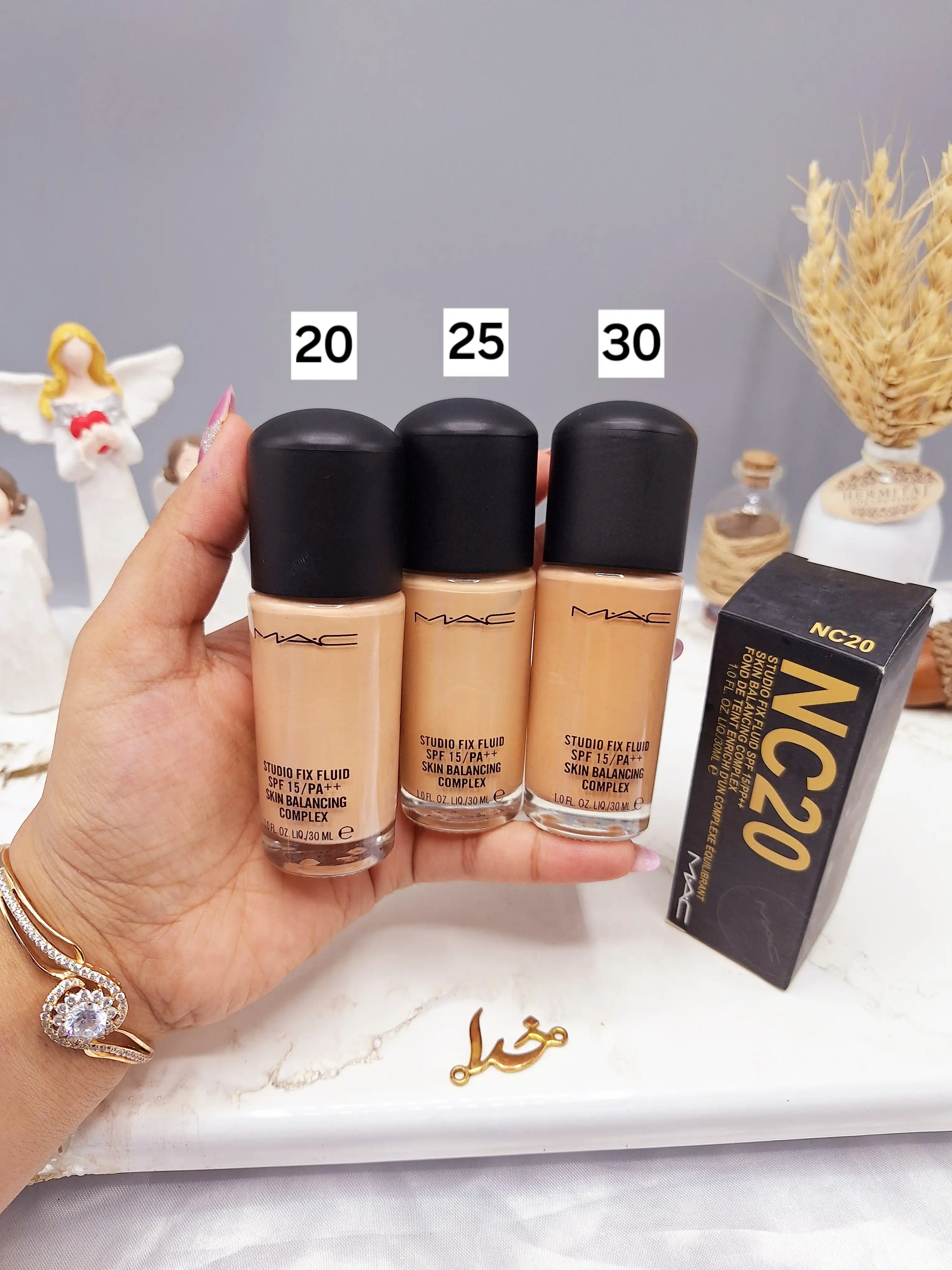 کرم پودر پمپی رنگ برنز مدل NC حاوی SPF15 کد 4566