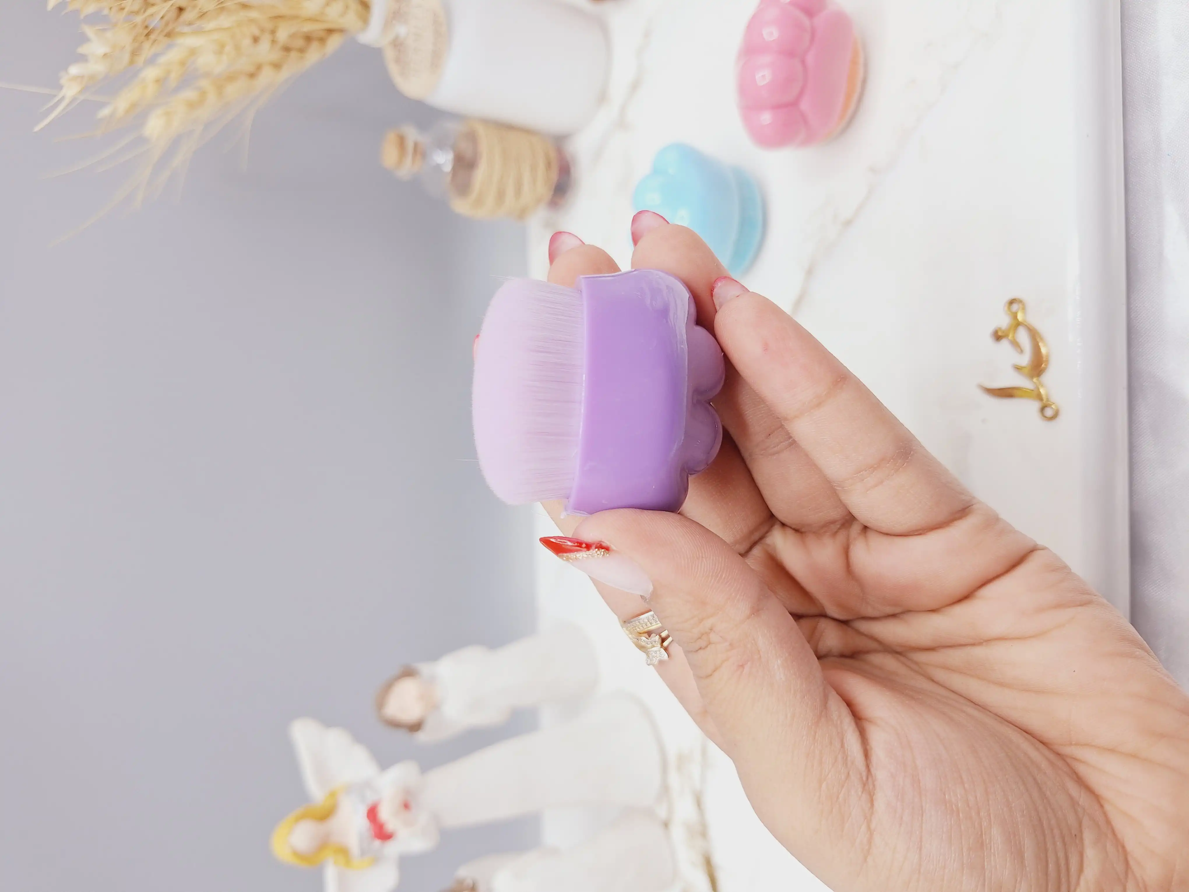 براش باکس دار طرح پنجه گربه