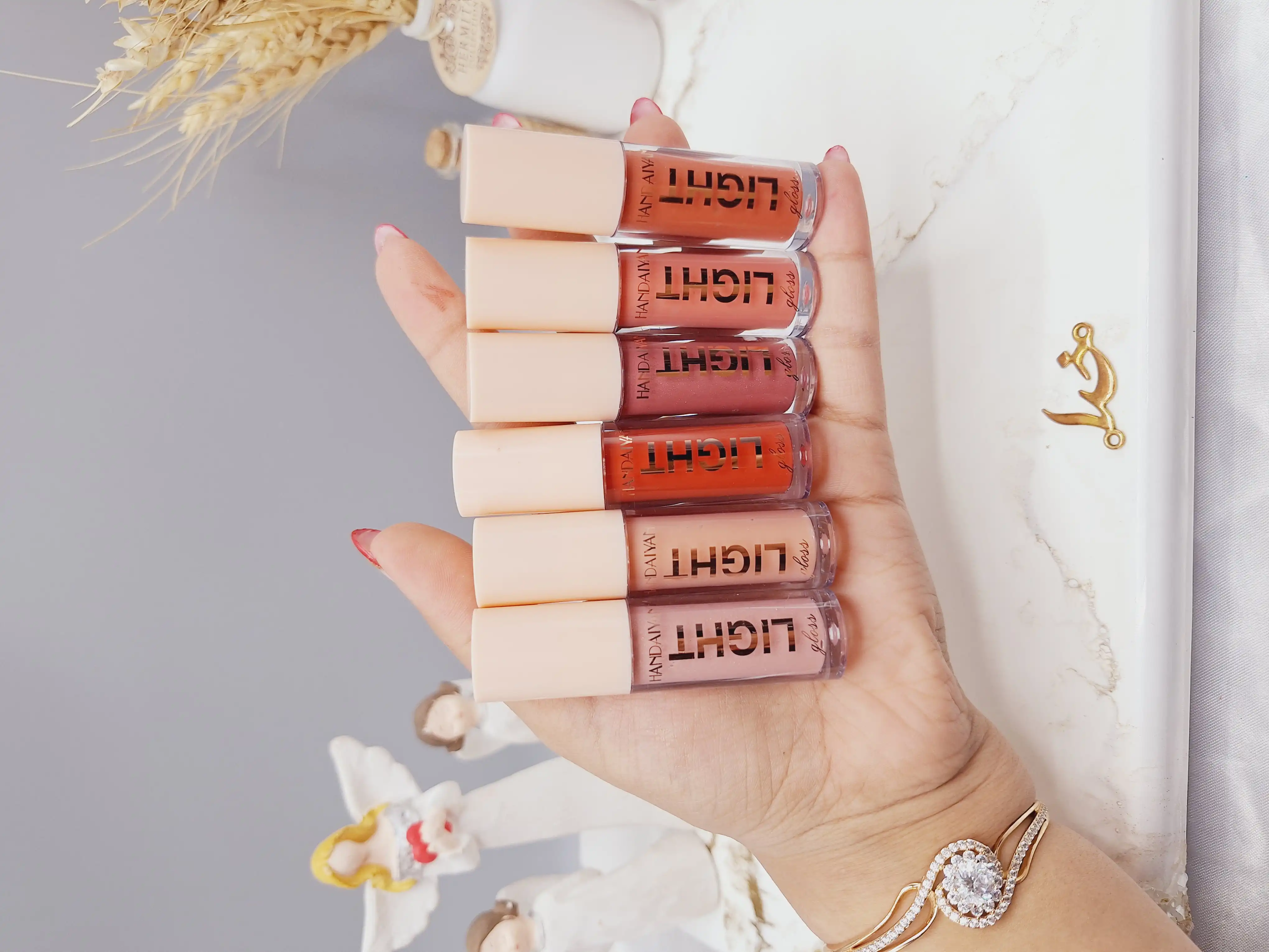 پک رژلب مایع 6 عددی پک B برند هندیان ‌HANDAIYAN کد H1015_6