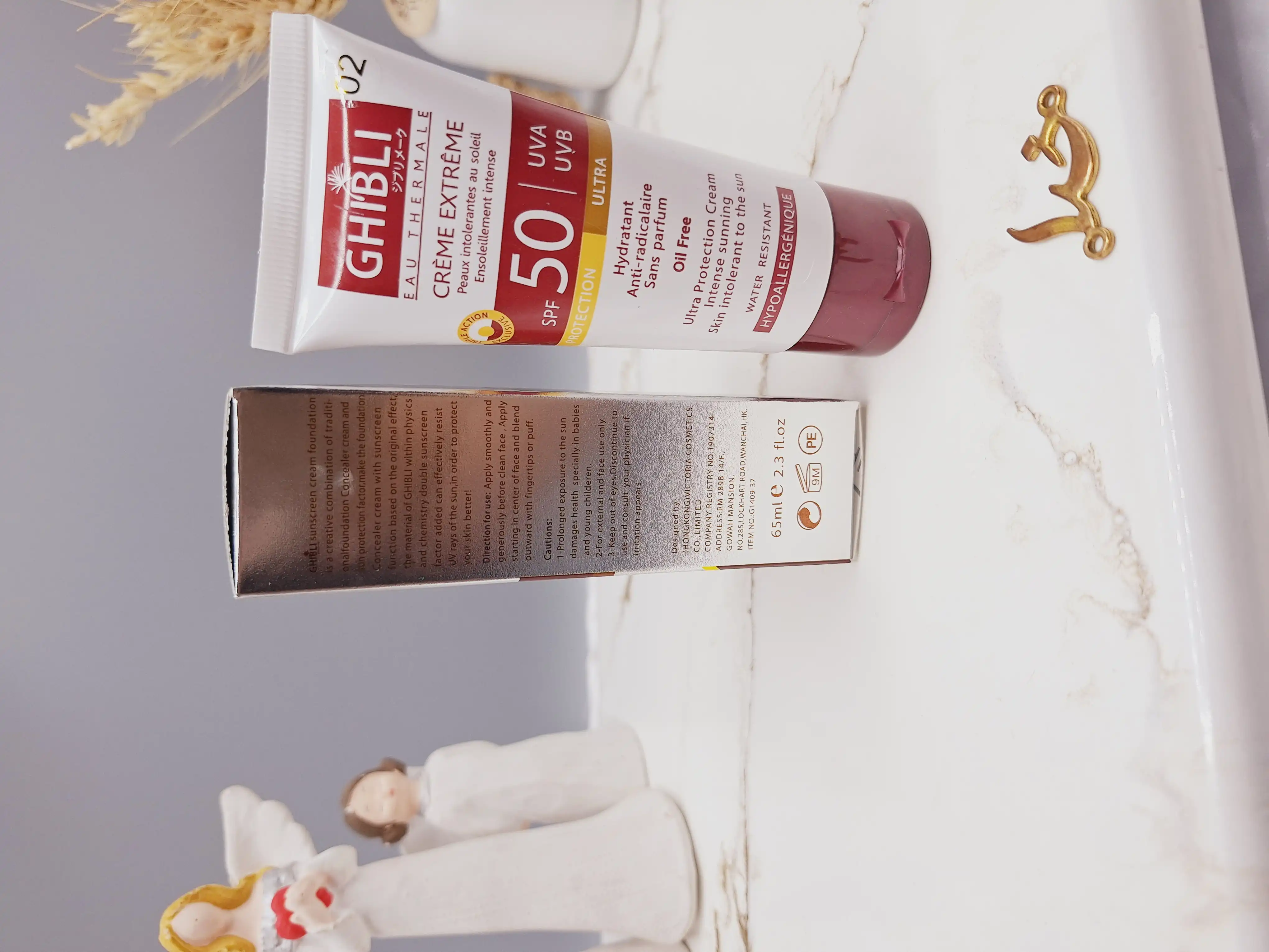 کرم ضد آفتاب جیبلی Ghibli اصل SPF 50 کد 70334