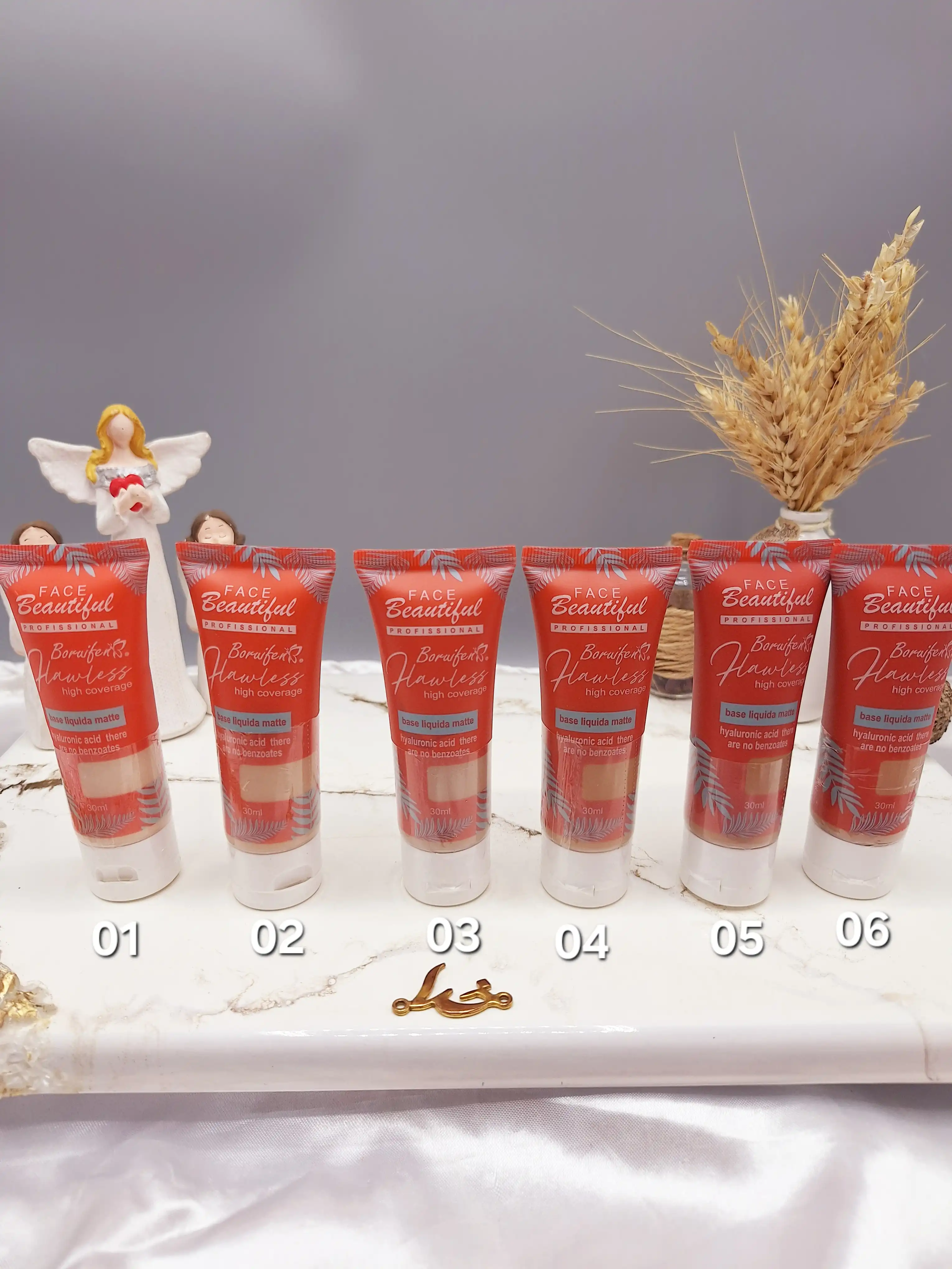 کرم پودر تیوپی برند Hawless کد FD803