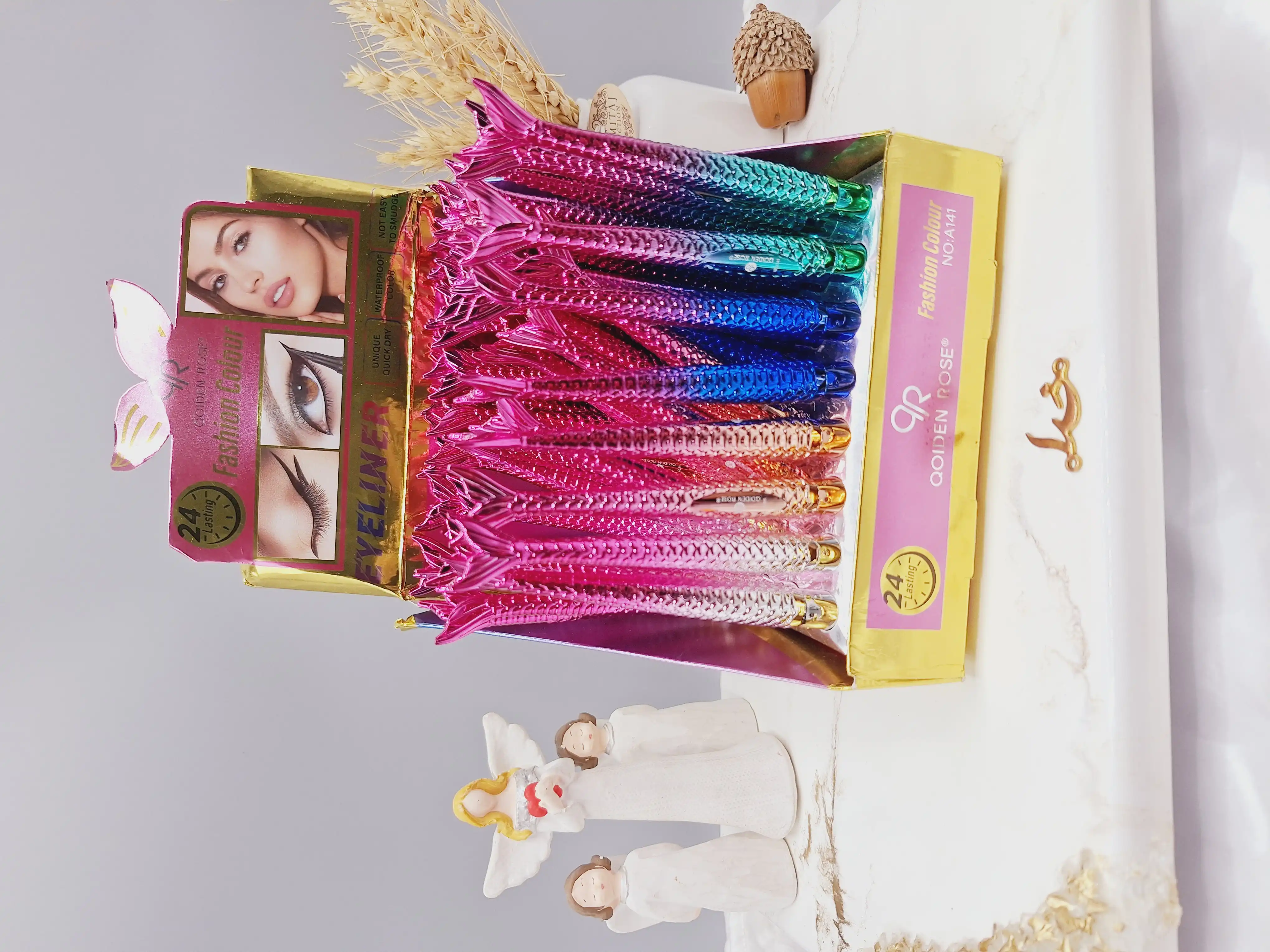 خط چشم ماژیکی طرح پری دریایی برند QOIDEN ROSE کد A141