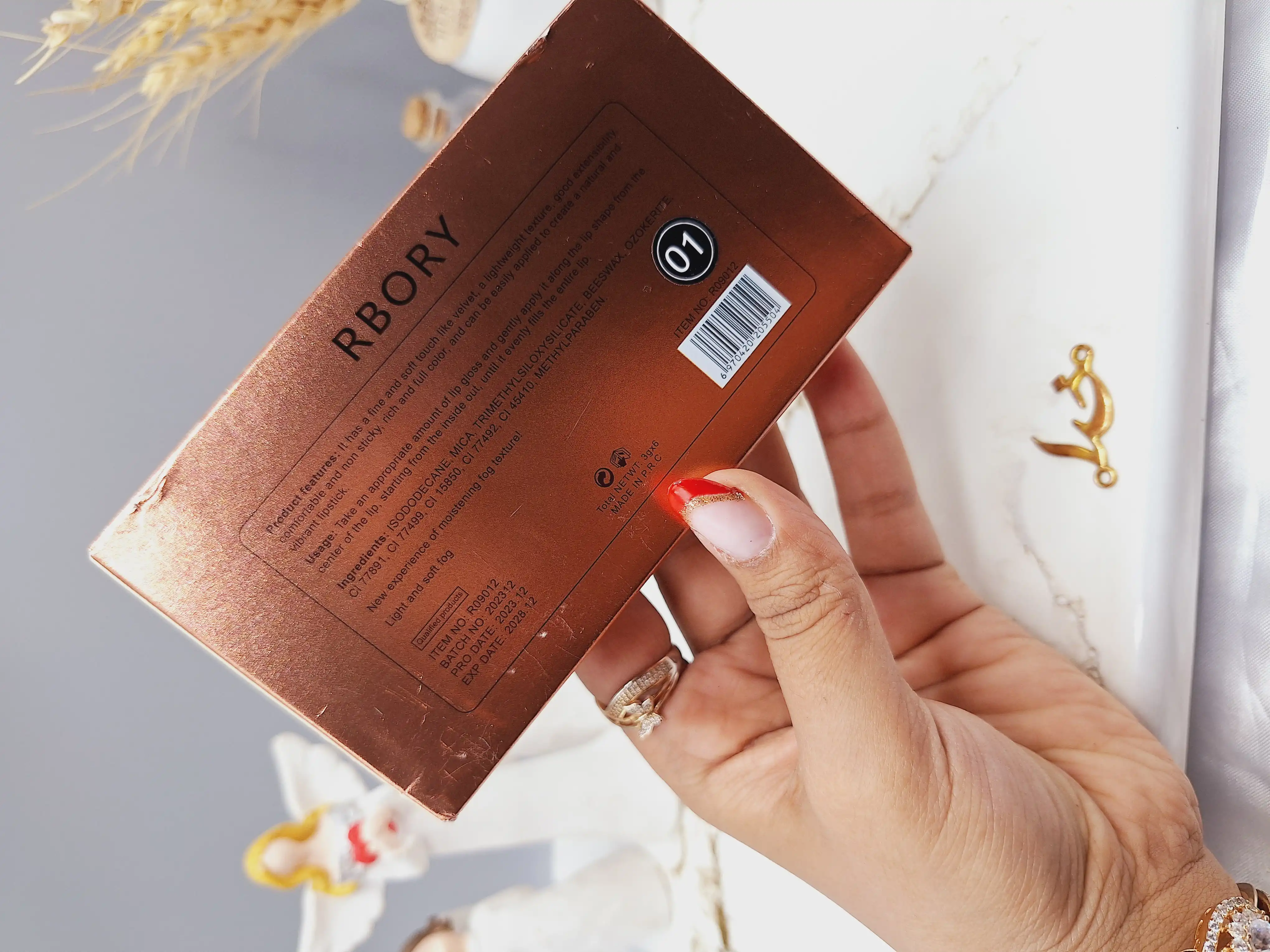 پک رژ مایع 6 عددی لاکچری پک 1 برند معروف RBORY کد R09012 (اصلی)