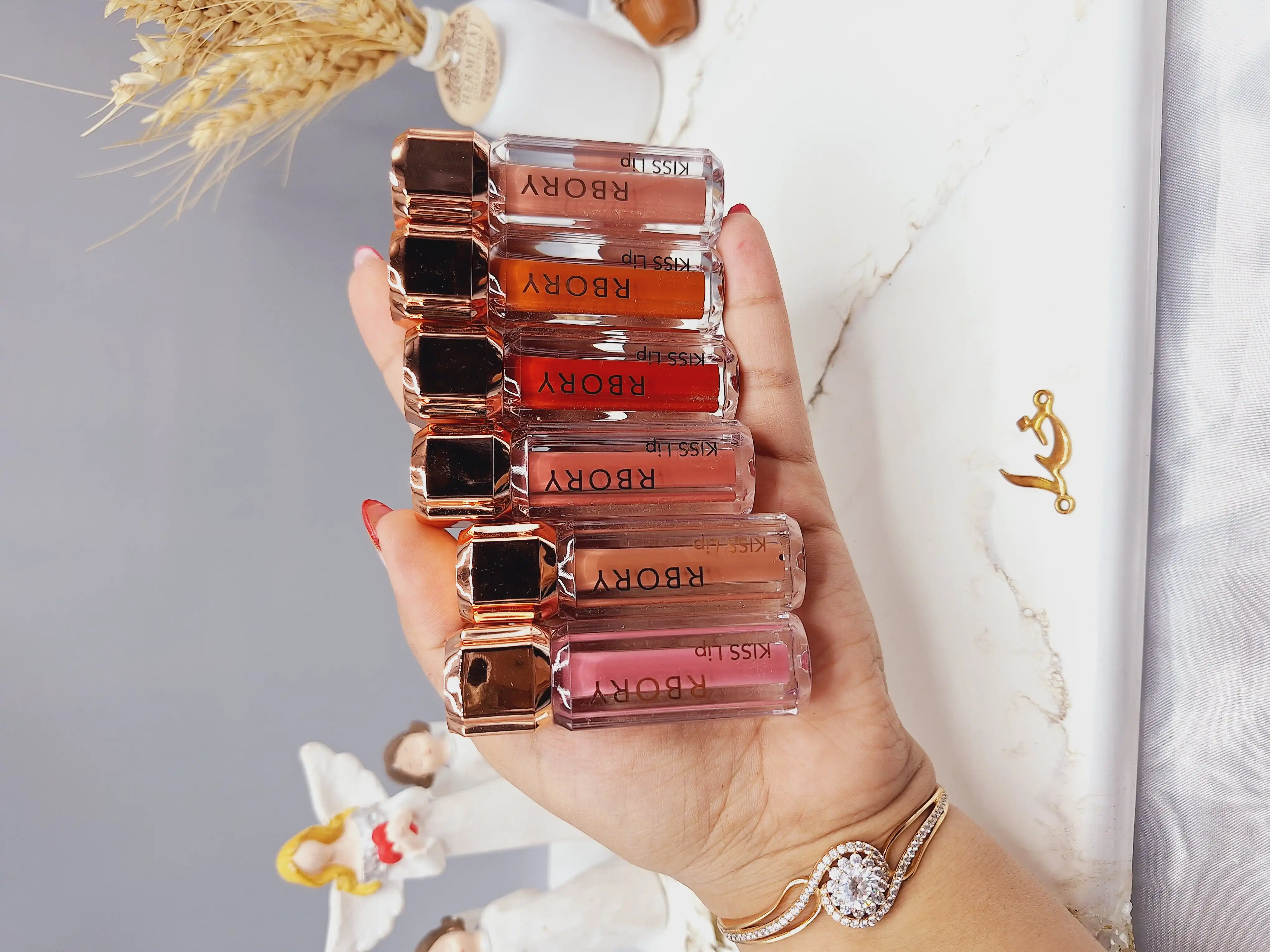 پک رژ مایع 6 عددی لاکچری پک 1 برند معروف RBORY کد R09012 (اصلی)