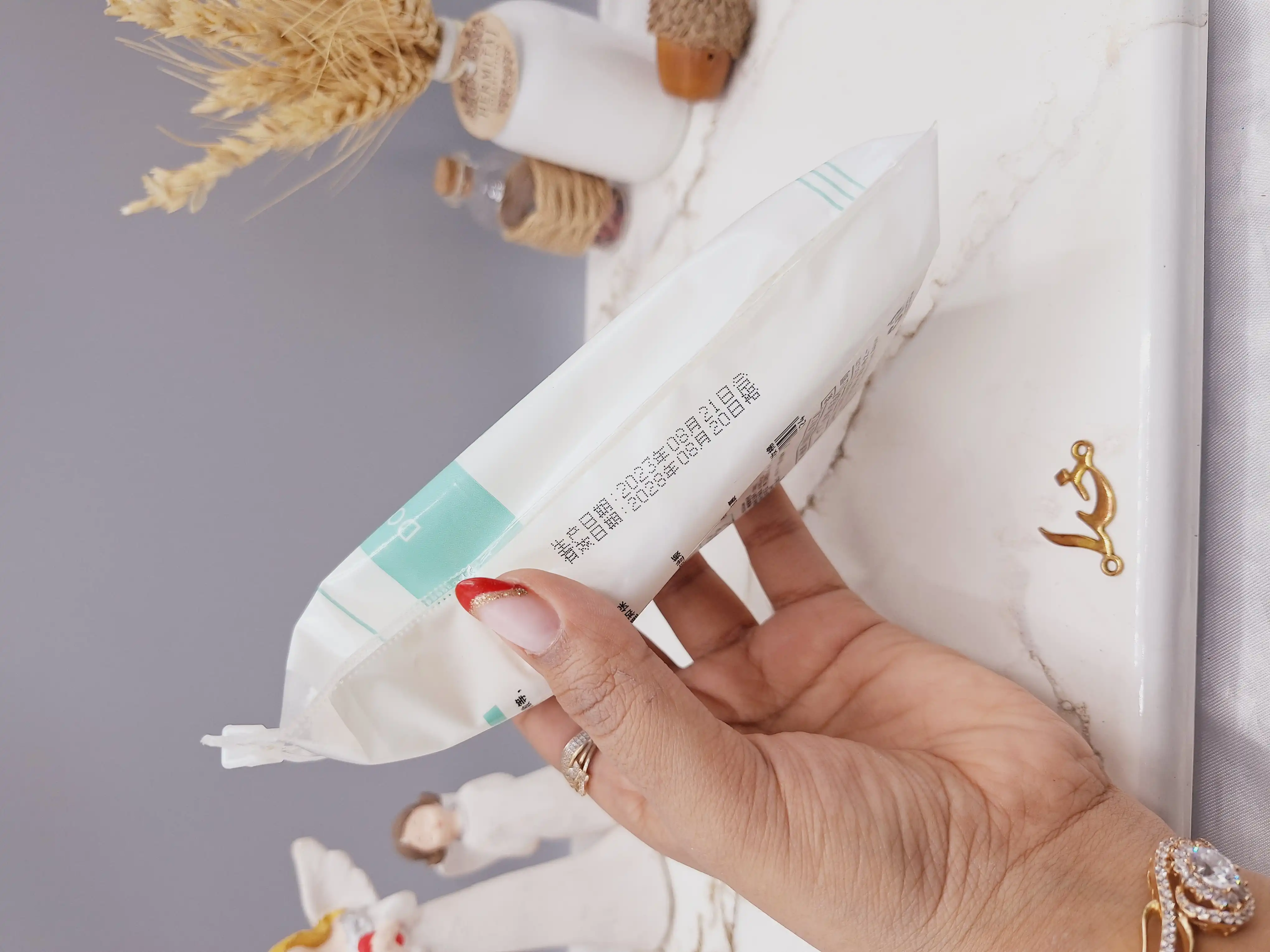 پد پنبه ای 3 لایه آرایش پاک کن (روکش آبی) کد 5424