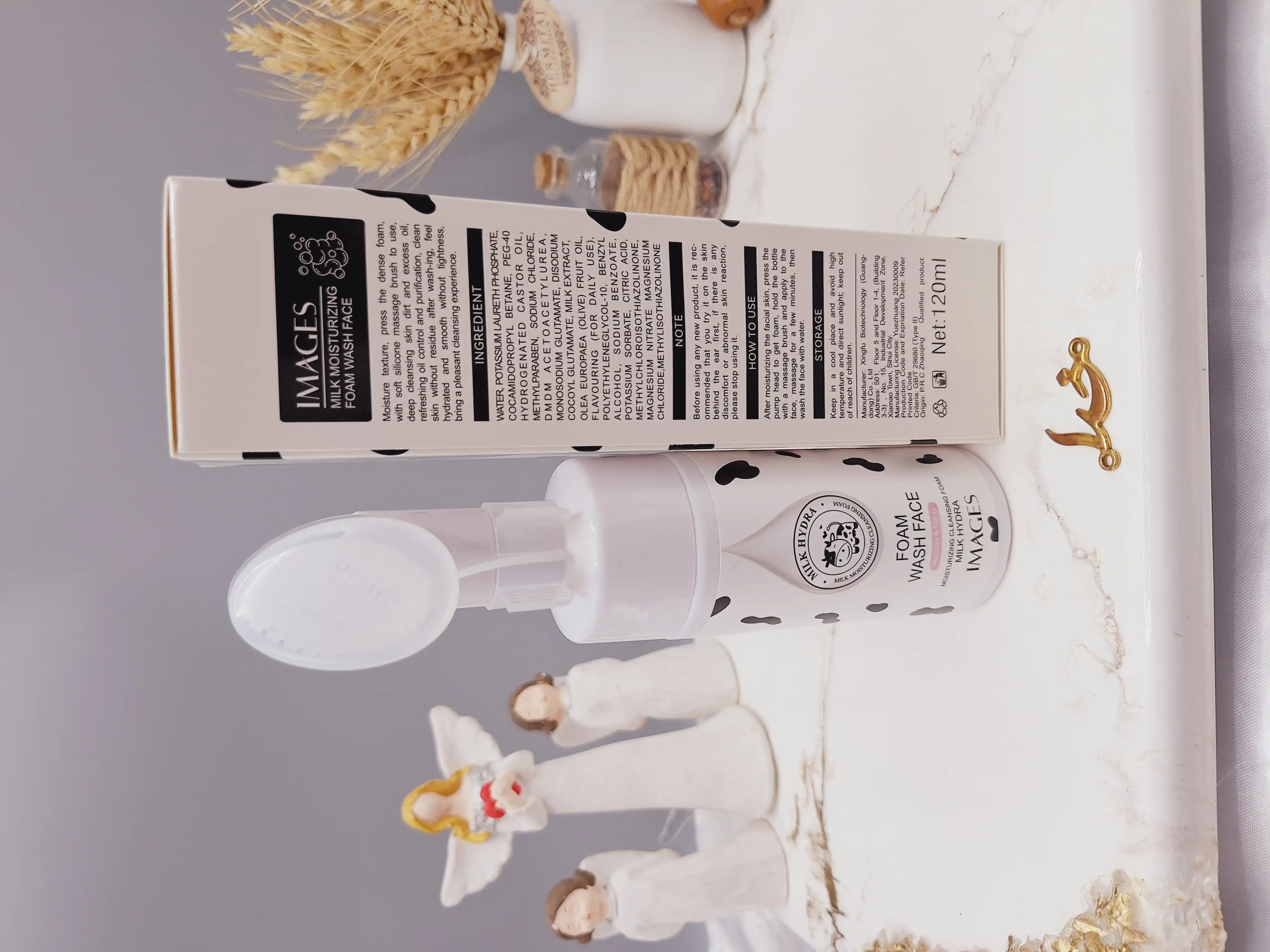 فوم شستشو صورت براش دار شیر گاو برند ایمجز IMAGES کد XXM 01955