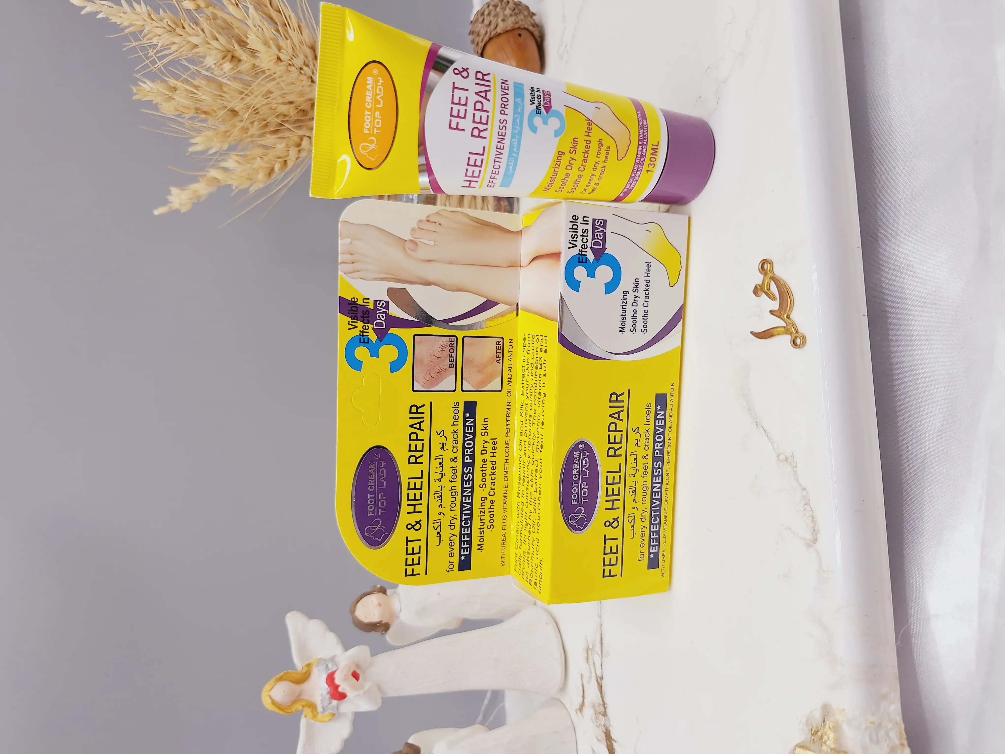 کرم رفع خشکی و ترک پا برند تاپ لیدی TOP LADY کد T27005