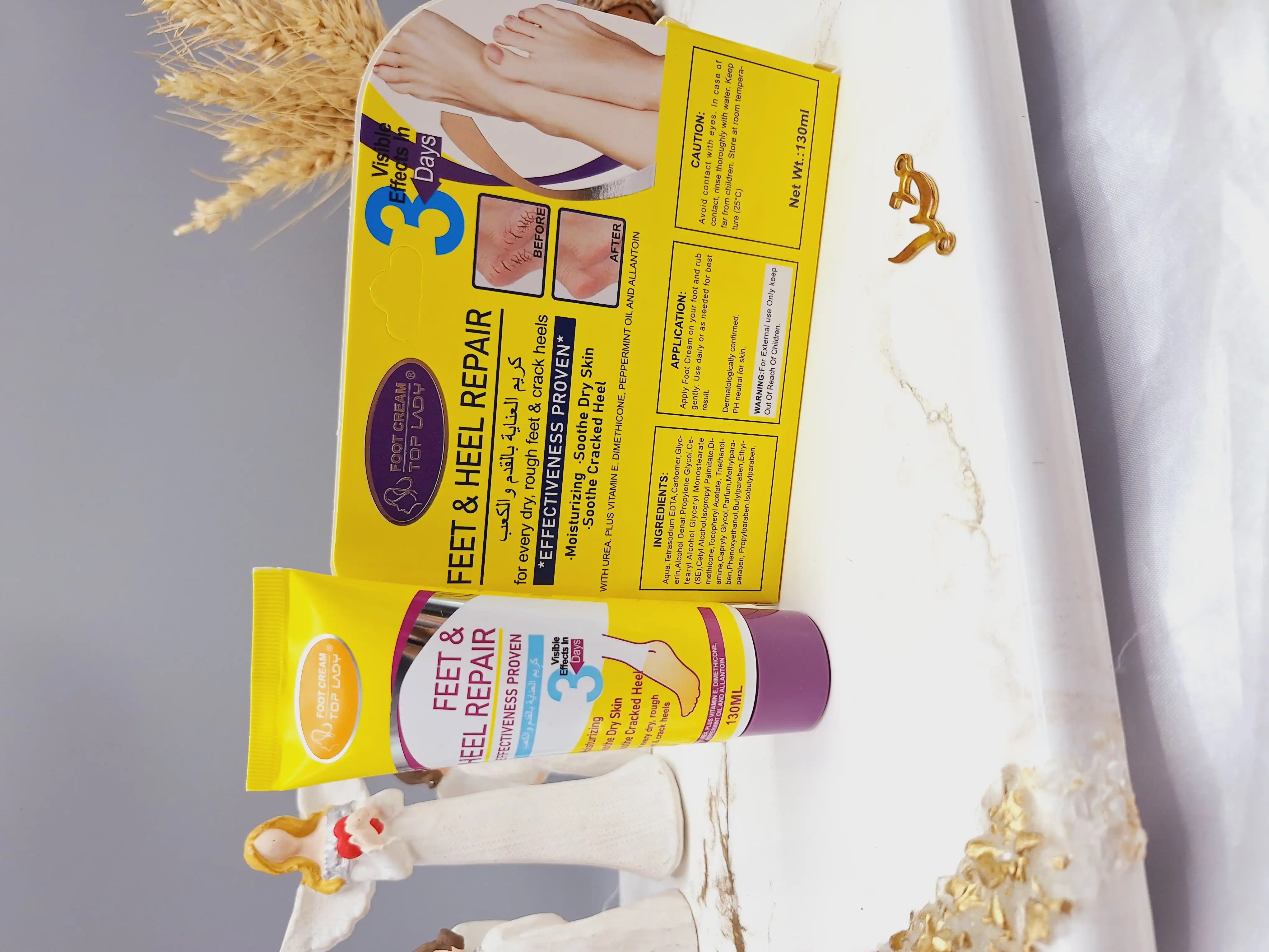 کرم رفع خشکی و ترک پا برند تاپ لیدی TOP LADY کد T27005