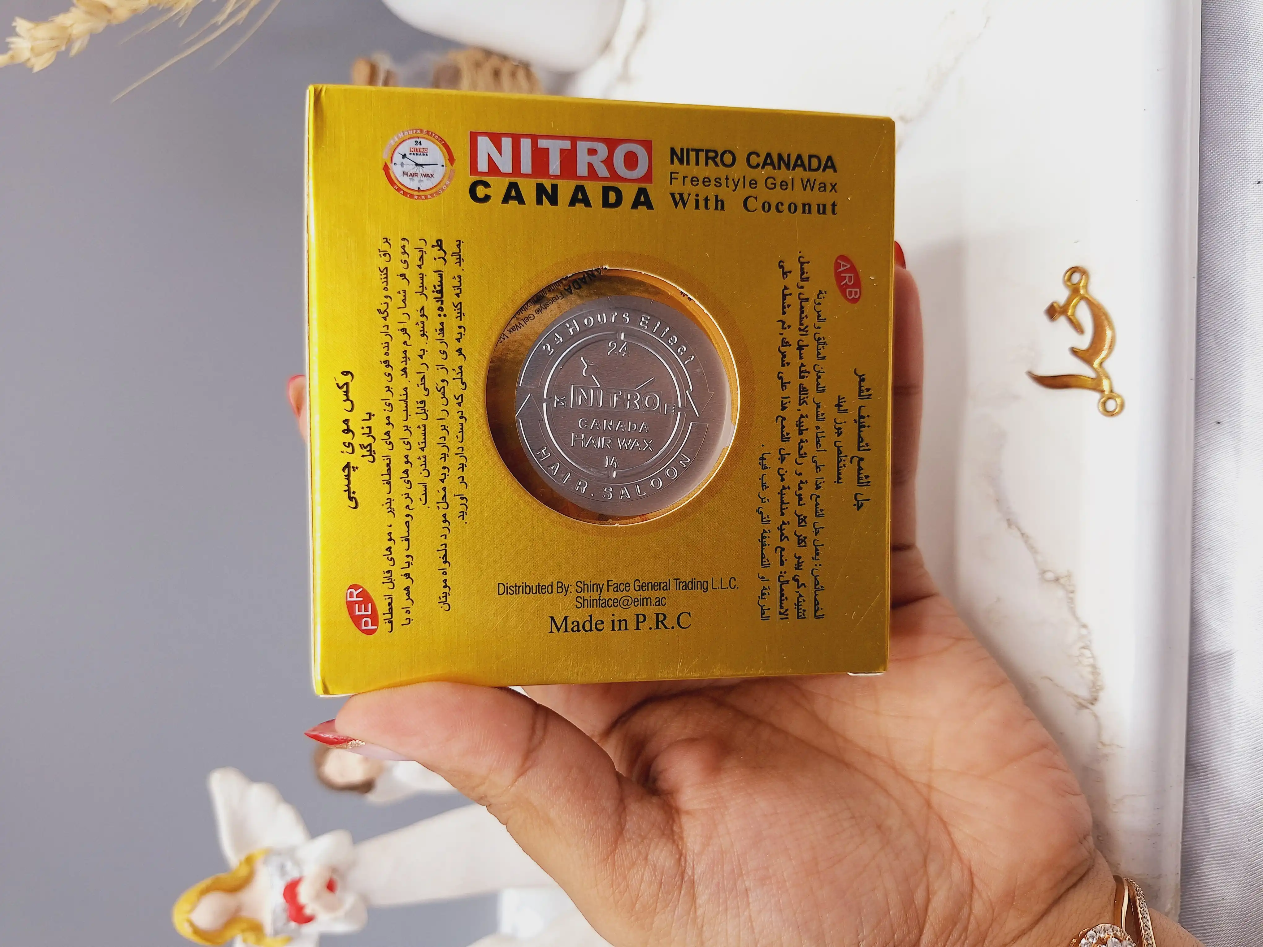 واکس مو با عصاره روغن نارگیل برند نیترو NITRO