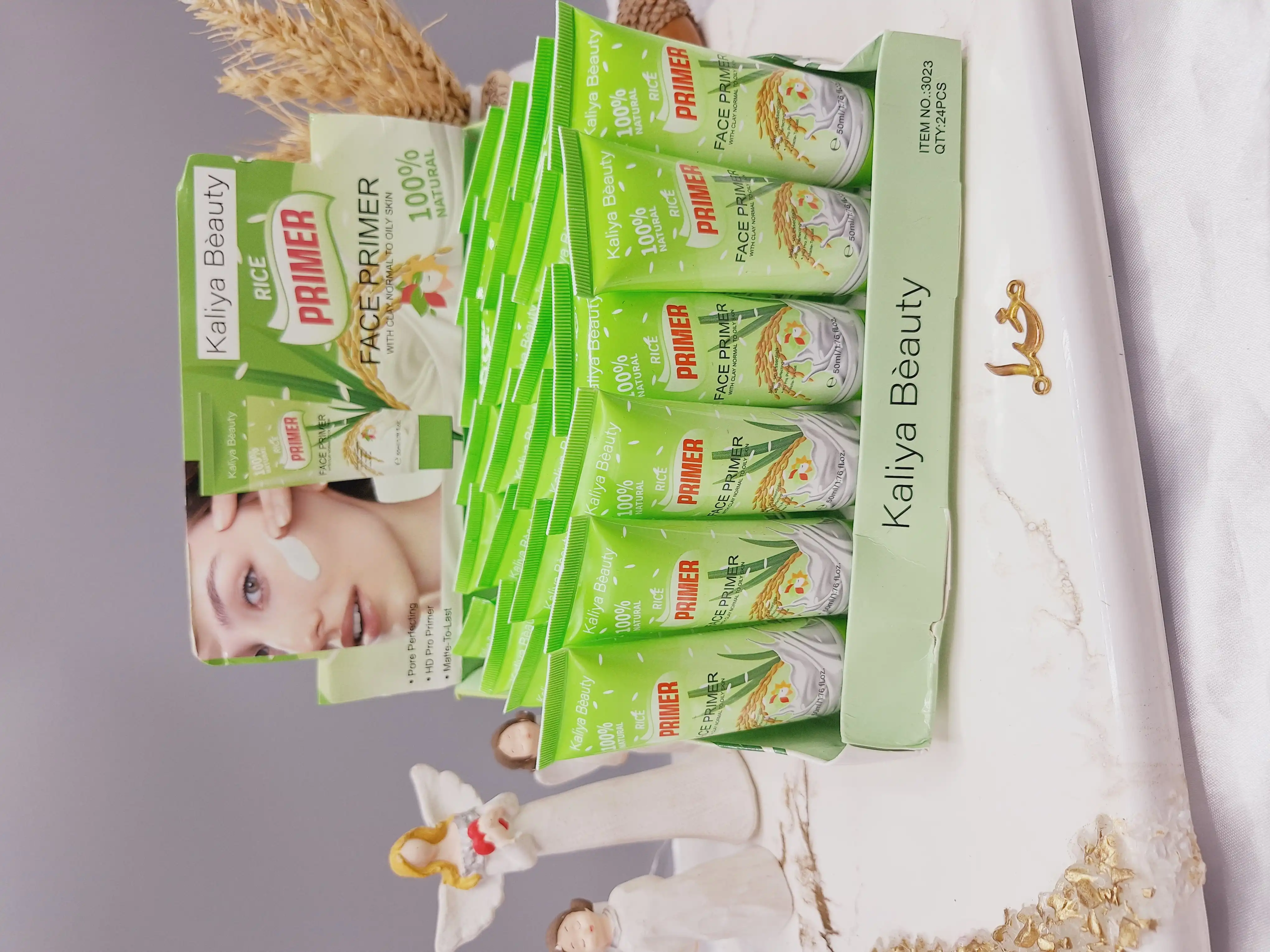 پرایمر صورت حاوی عصاره شیر و گندم برند کالیا بیوتی Kalia Beauty کد 3023