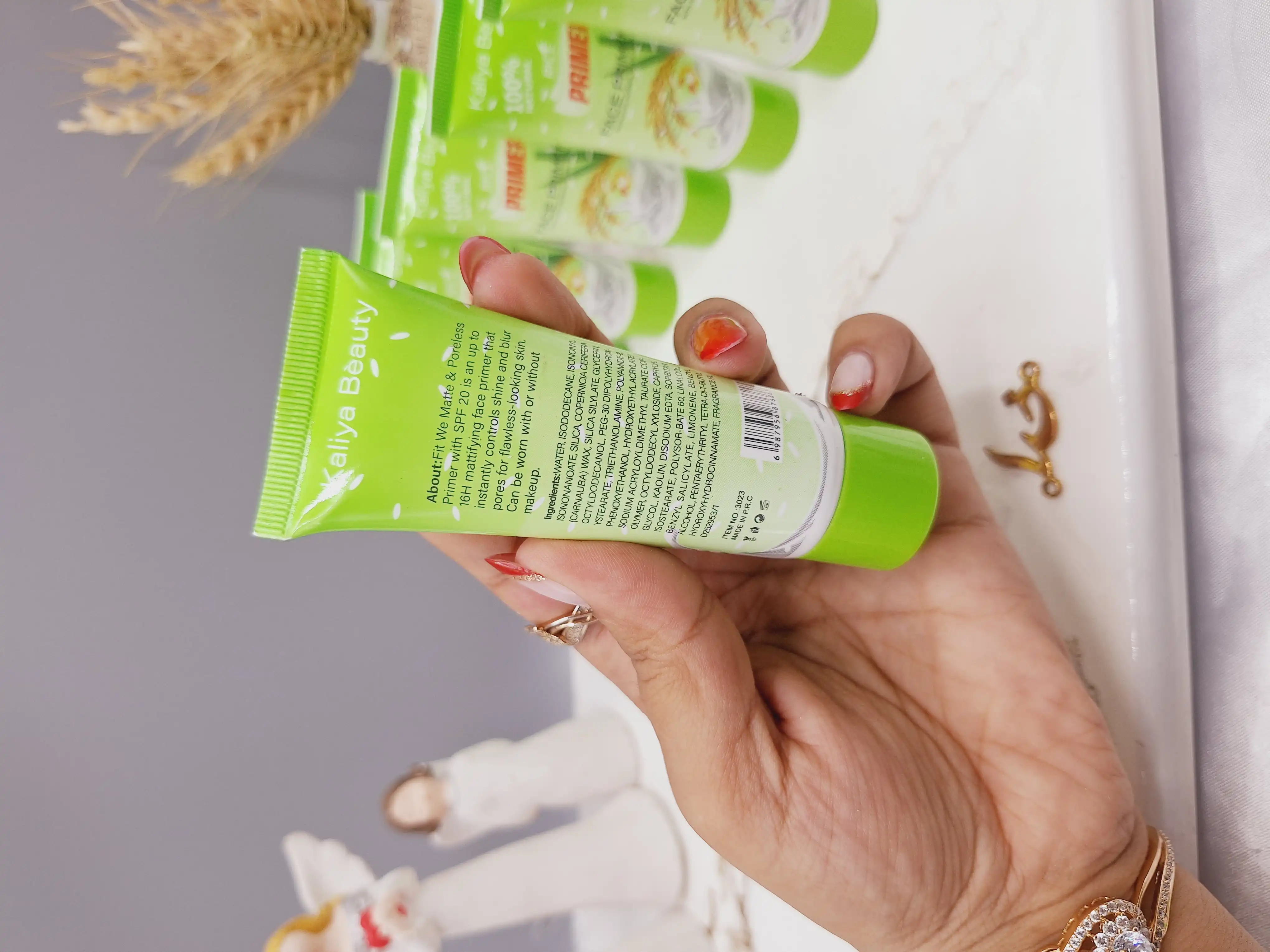 پرایمر صورت حاوی عصاره شیر و گندم برند کالیا بیوتی Kalia Beauty کد 3023