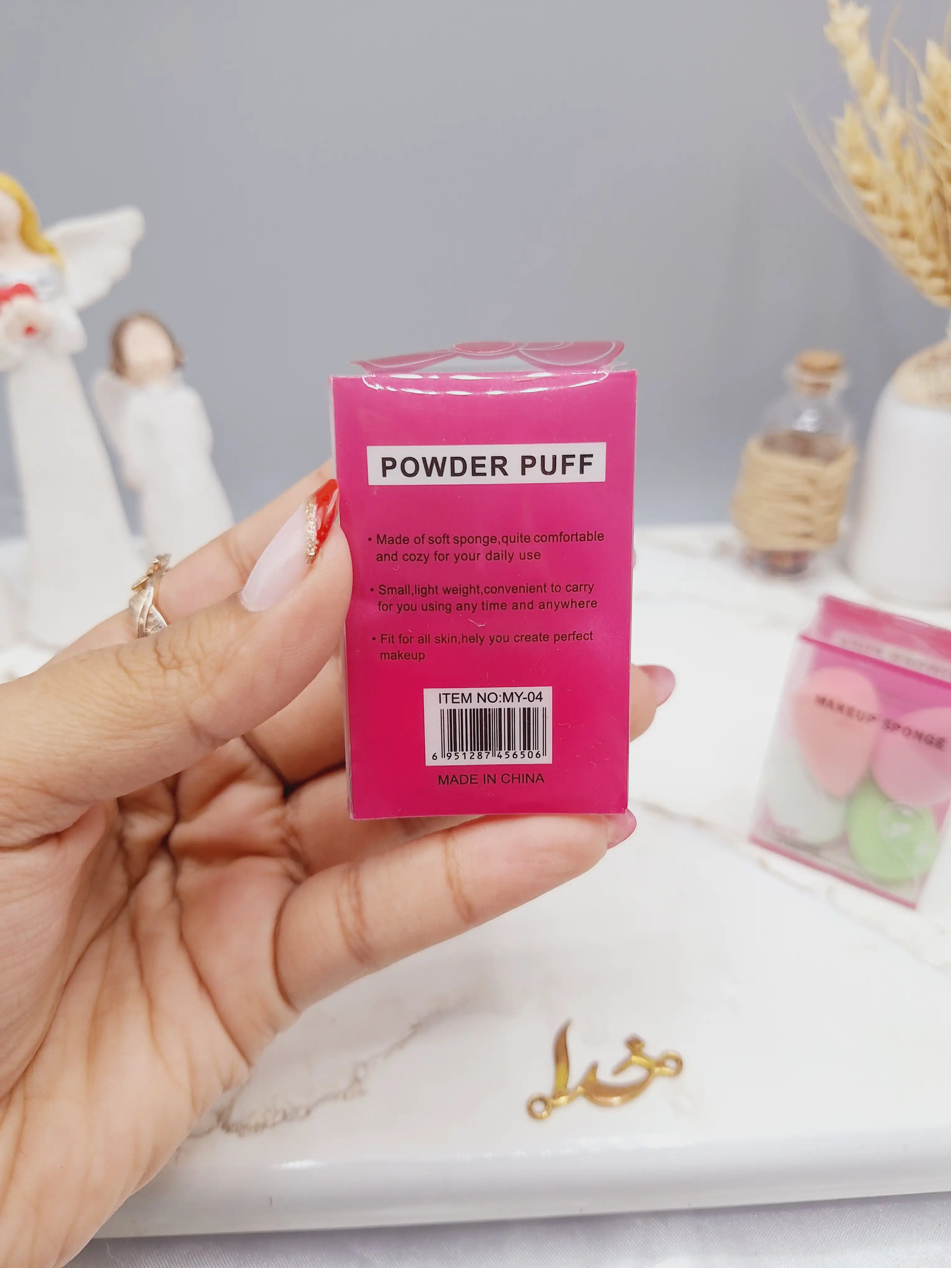 پد 4 تایی کانسیلر برند POWDER PUFF کد MY_04