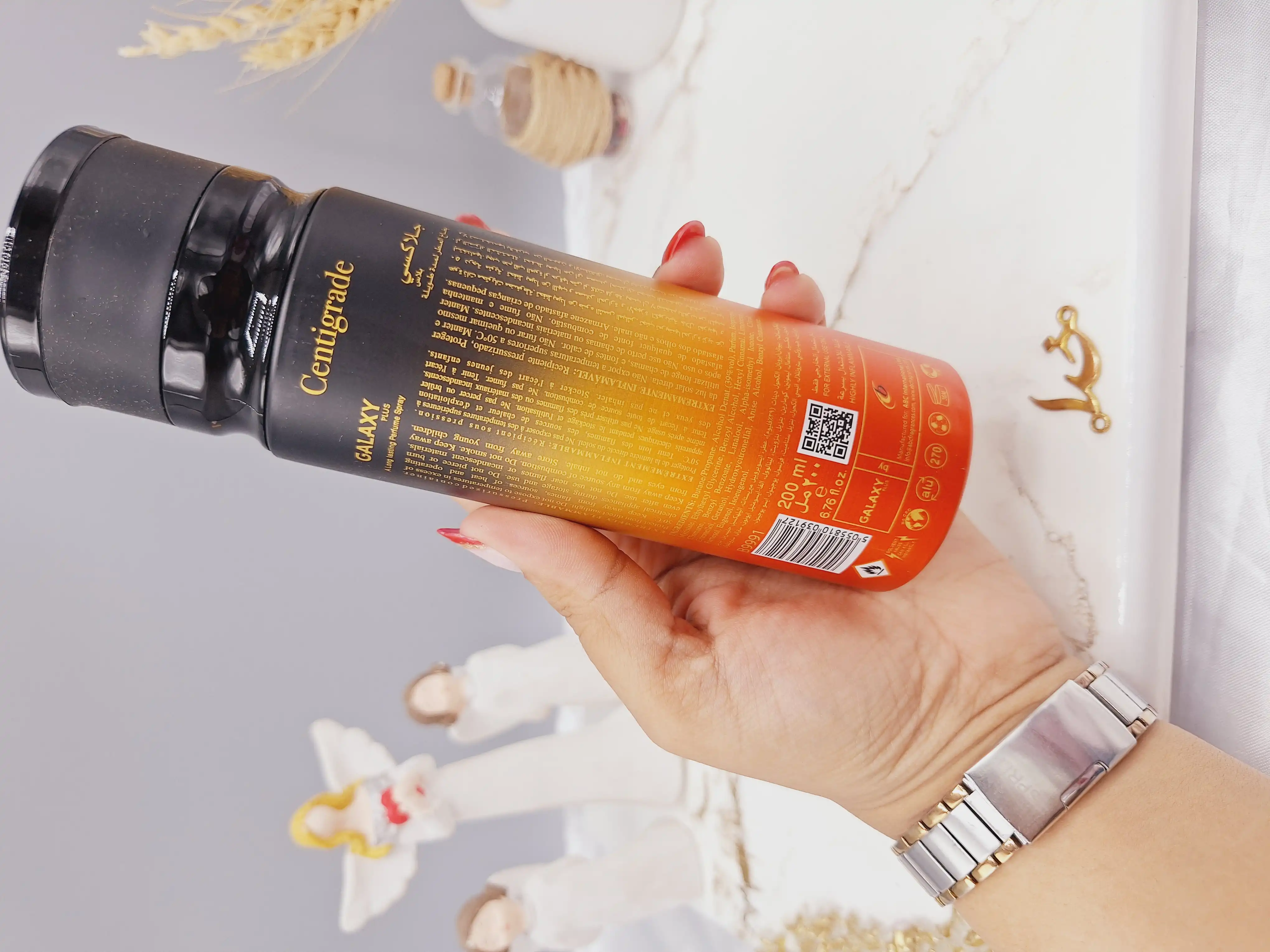 اسپری خوشبو کننده بدن مردانه گلکسی Galaxy‏ حجم 200 ميل Concept Centigrade‏ کد B9991