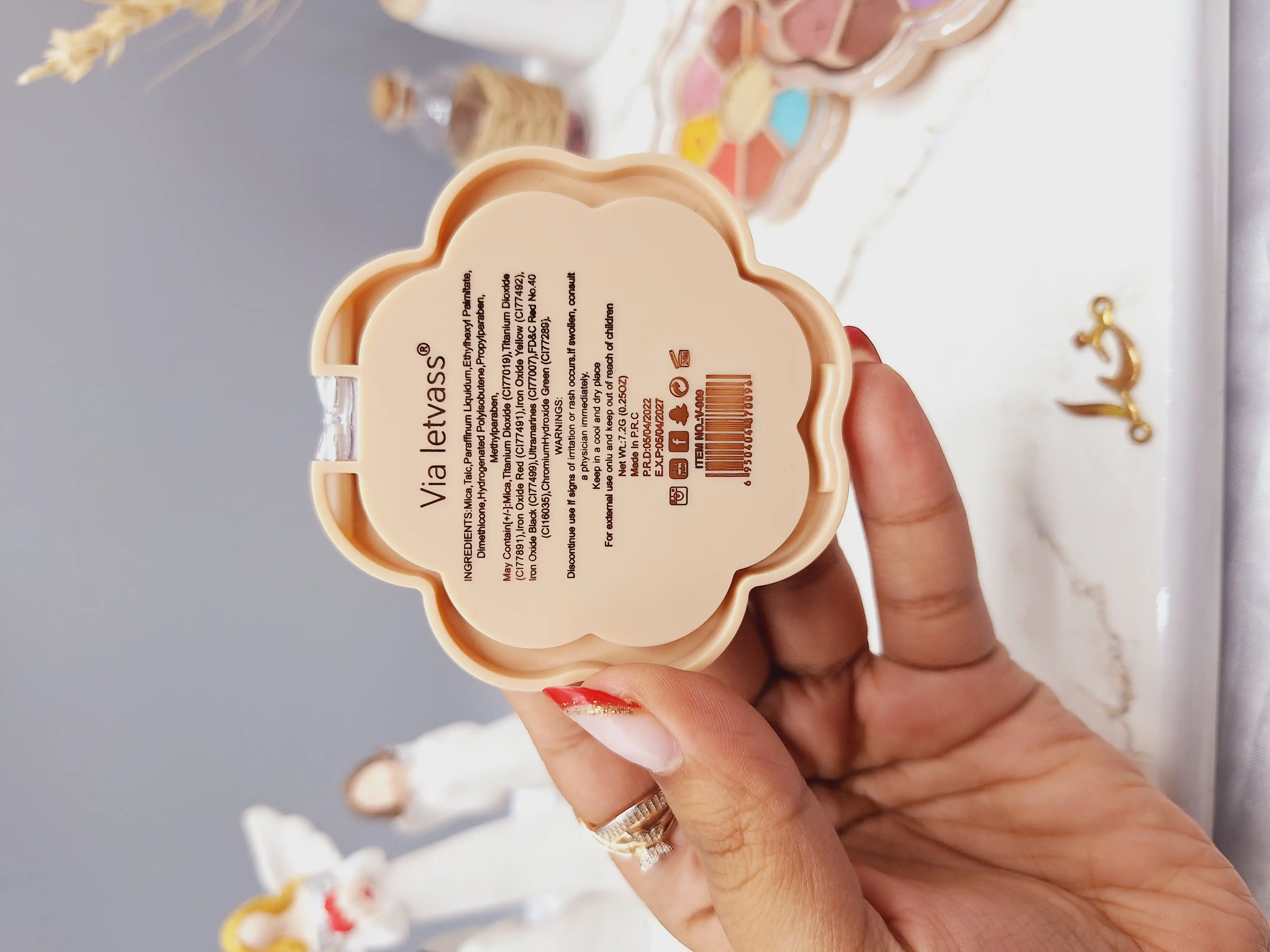 سایه نئونی طرح گل اورجینال 9 رنگ Via letvess کد V_009