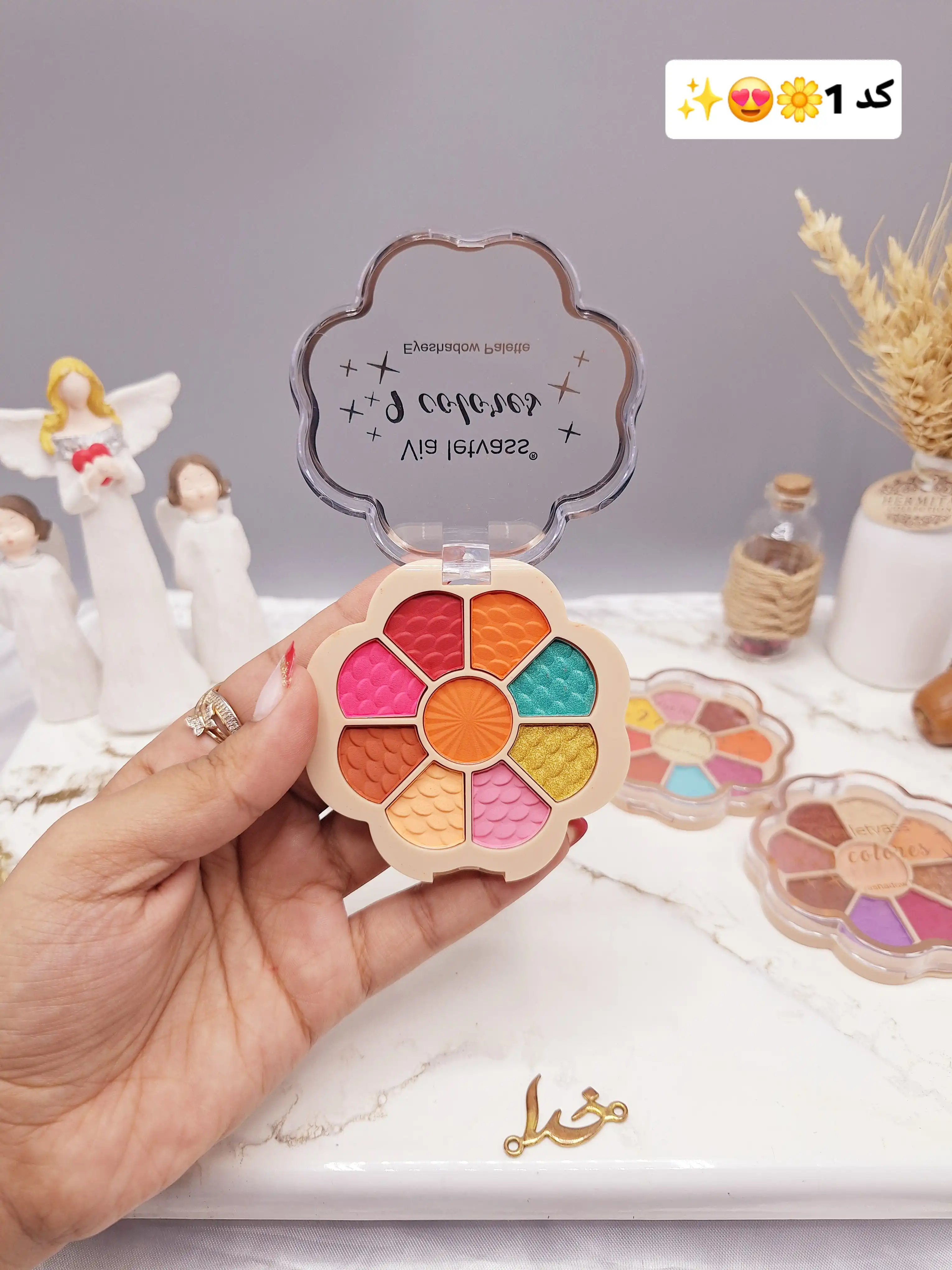 سایه نئونی طرح گل اورجینال 9 رنگ Via letvess کد V_009