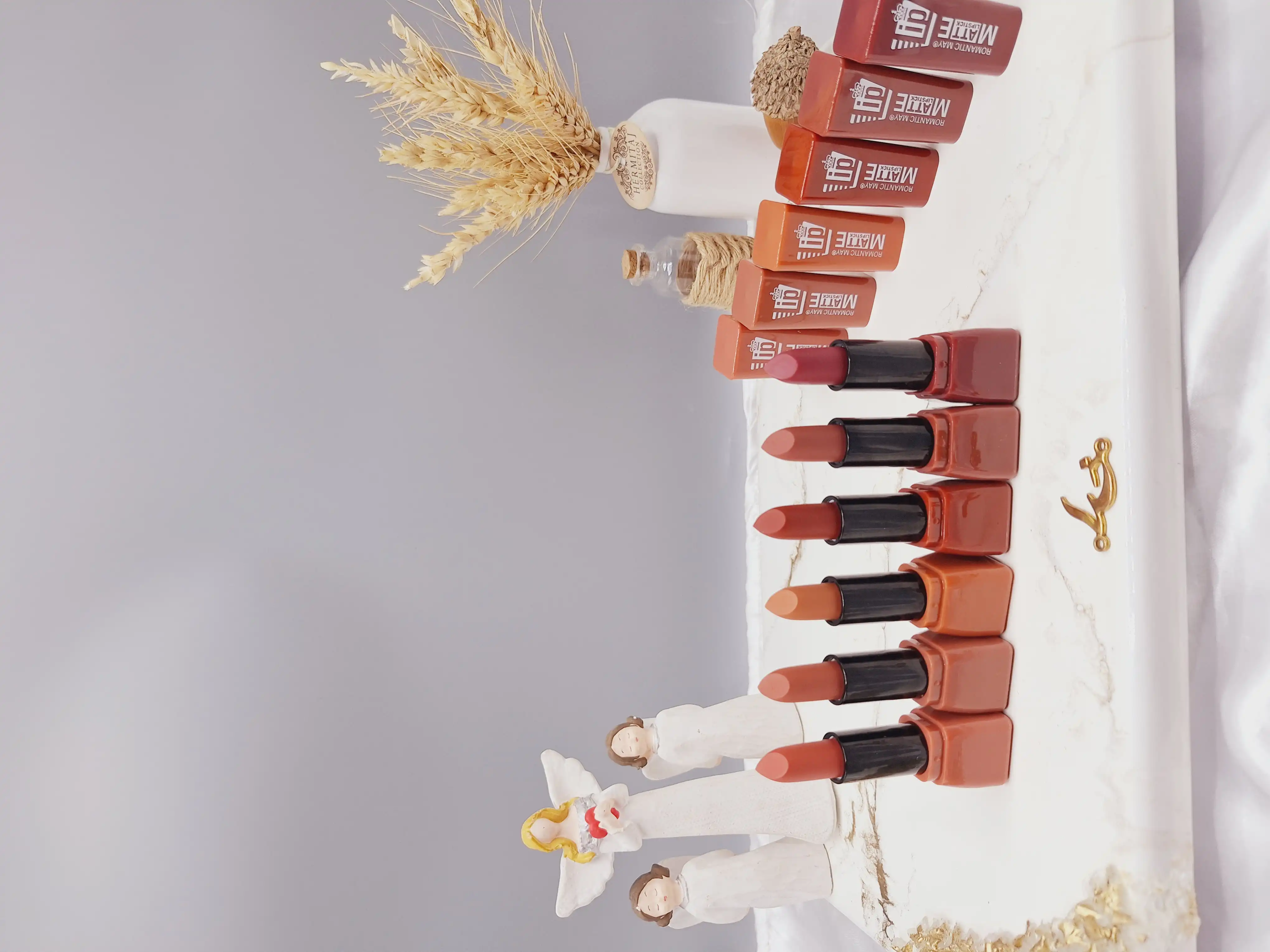 پک 6 تایی رژ جامد خوش رنگ Romantic May کد 2102