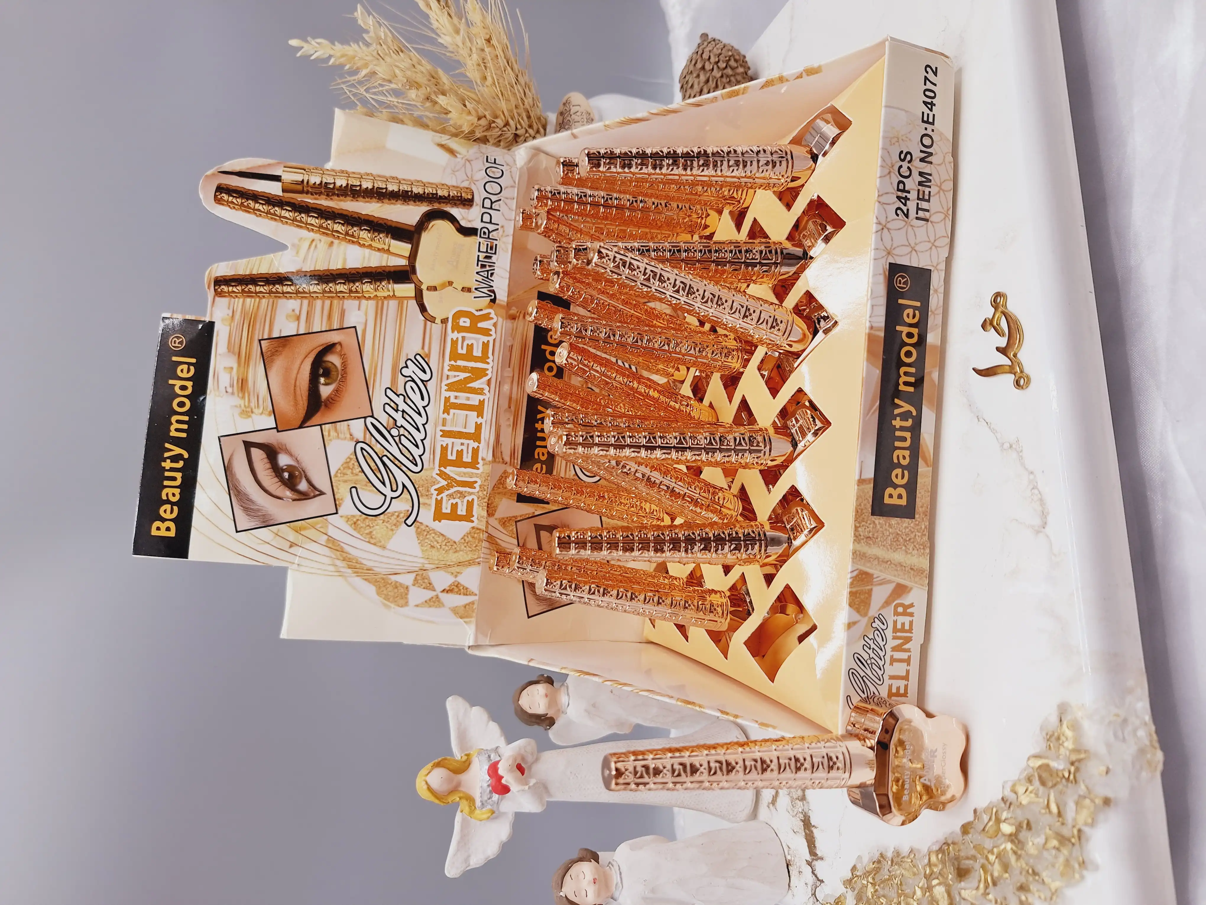 خط چشم مویی طرح ستاره دسته دار برند Beauty model کد E4072