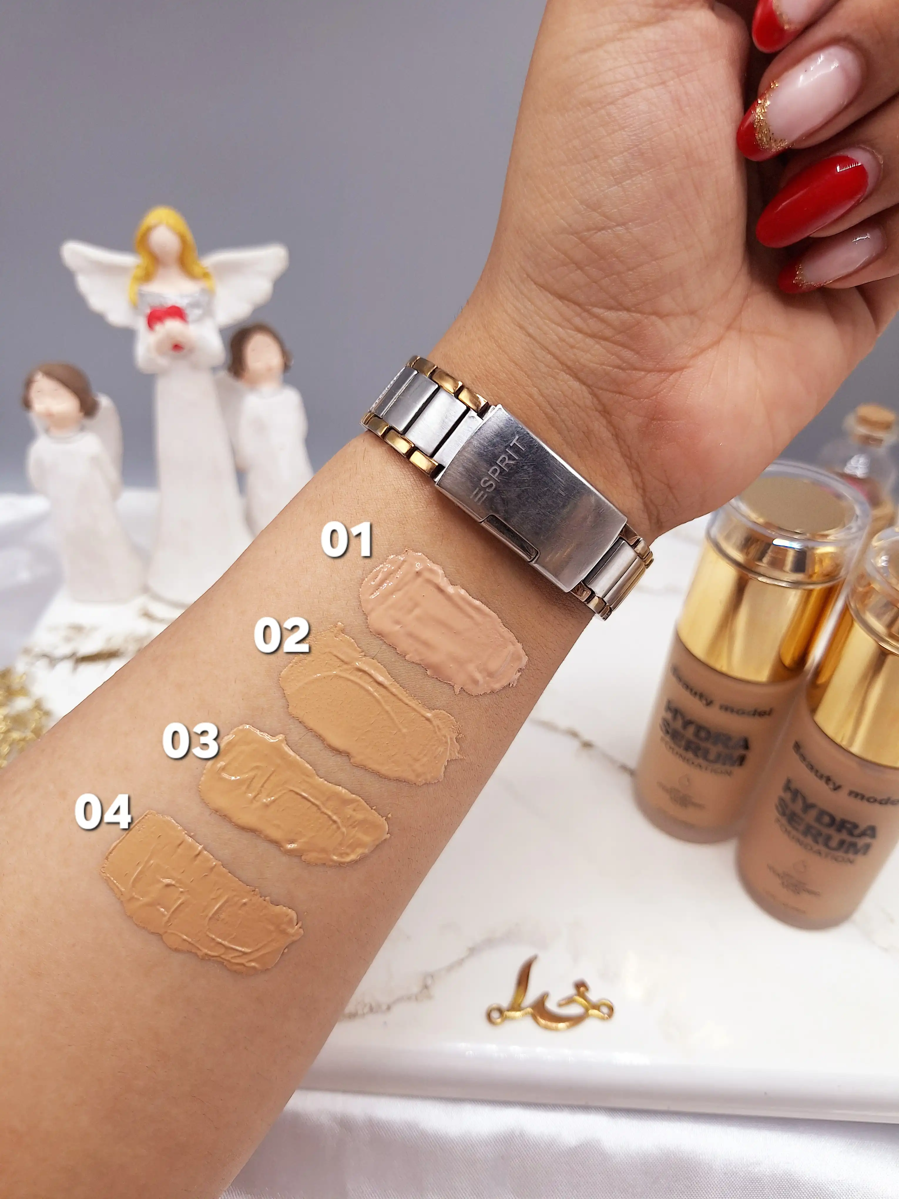 کرم پودر دارای فونداسیون مات برند Beauty model کد BM2318