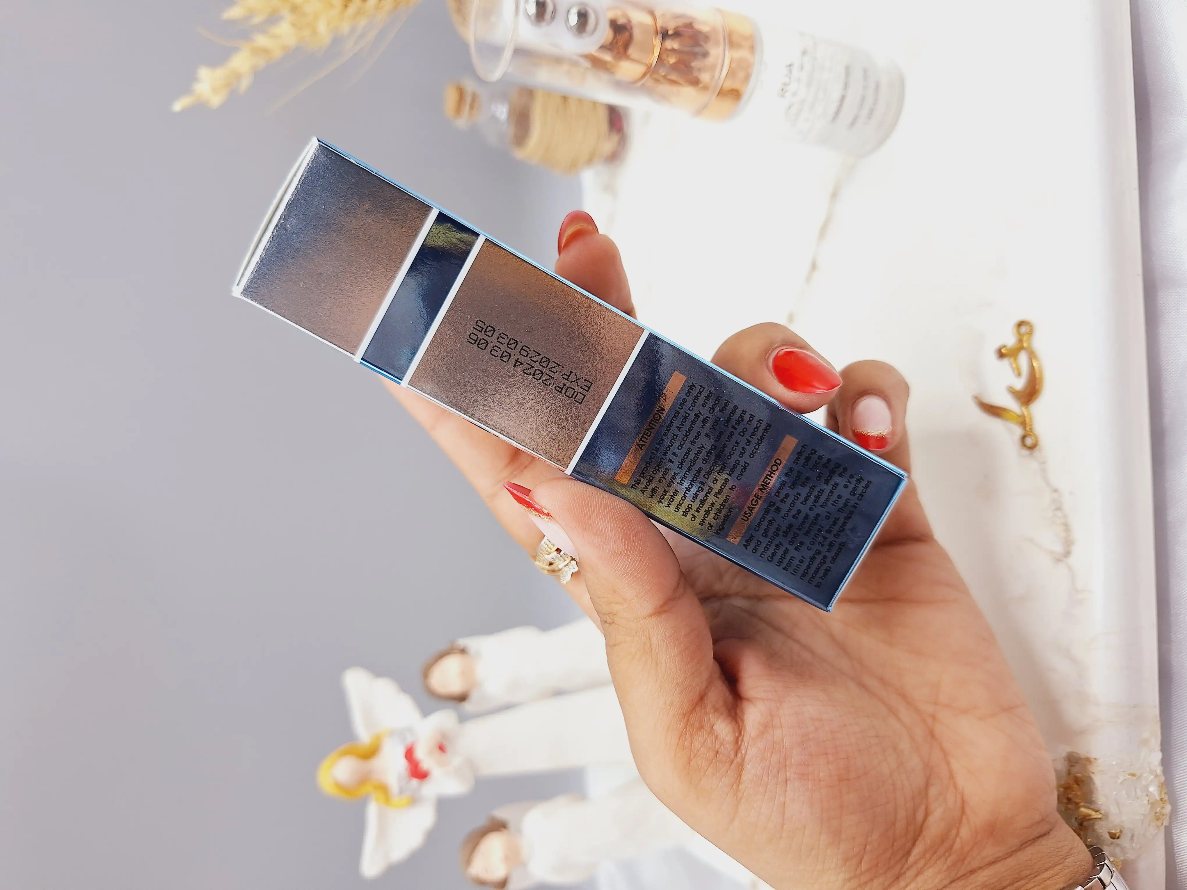 سرم دور چشم 2 غلطتکی هیالورونیک اسید برند RUA ضد پیری کد 6040