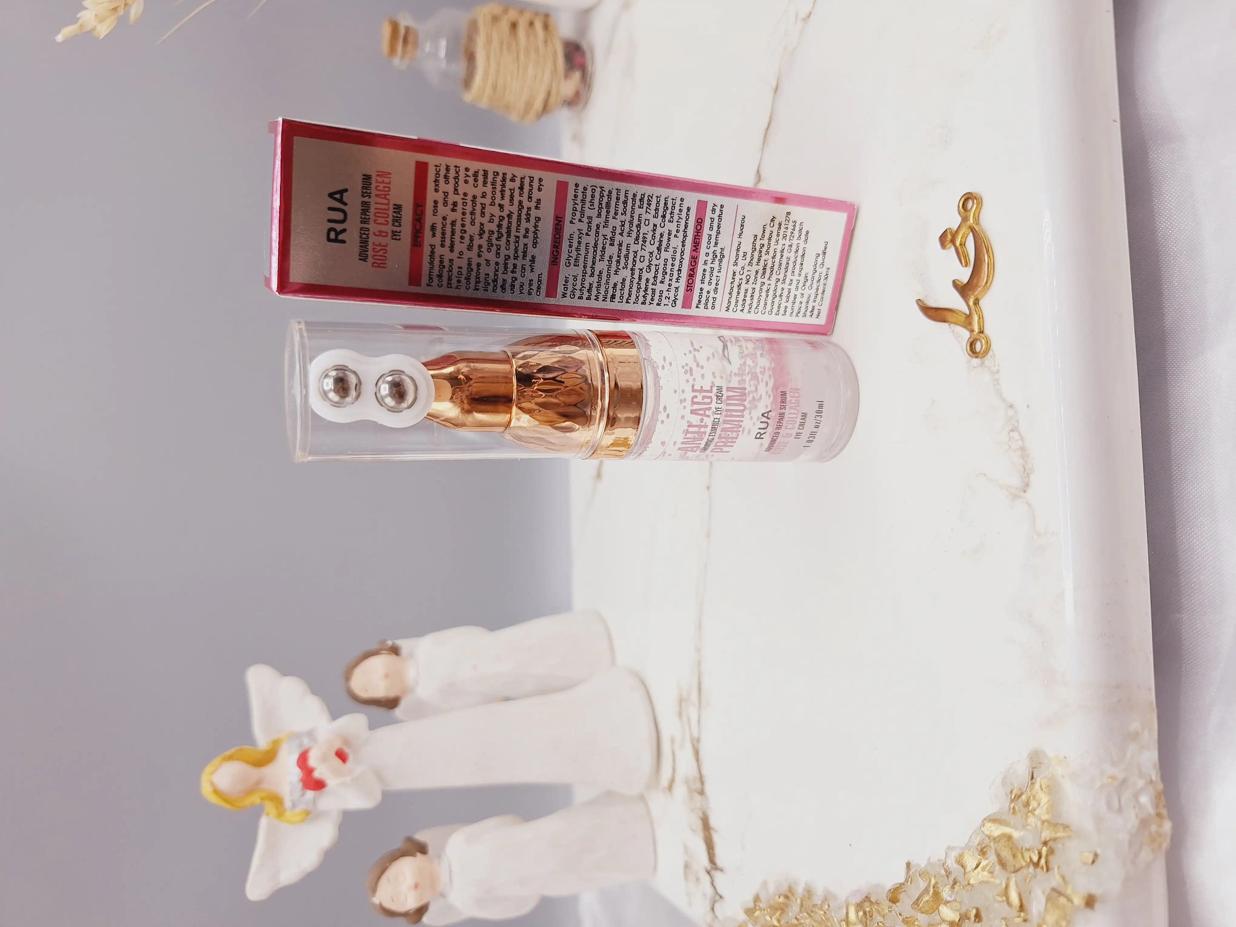 سرم دور چشم 2 غلطتکی رز و کلاژن برند RUA ضد پیری کد 60398