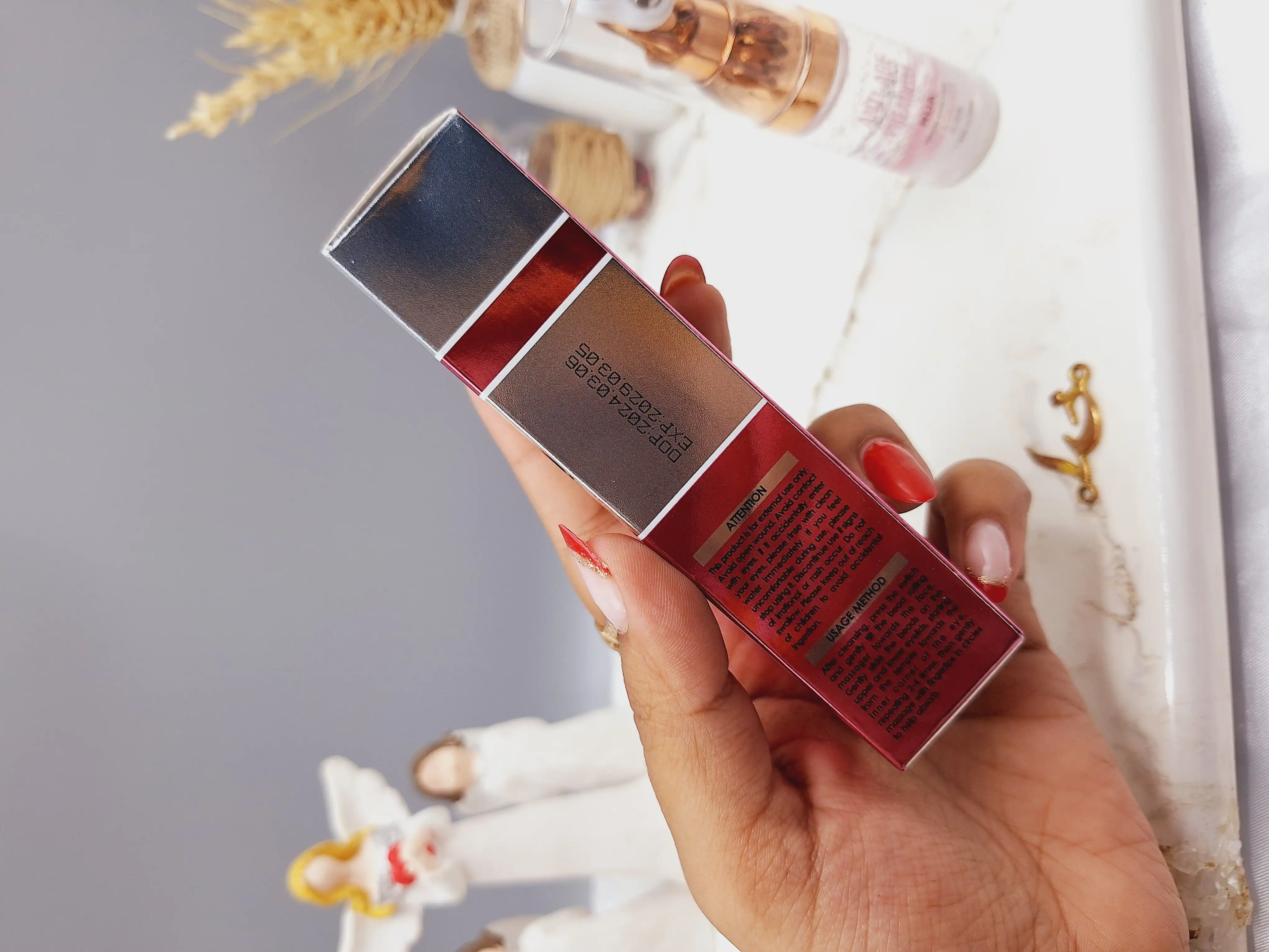 سرم دور چشم 2 غلطتکی رز و کلاژن برند RUA ضد پیری کد 60398