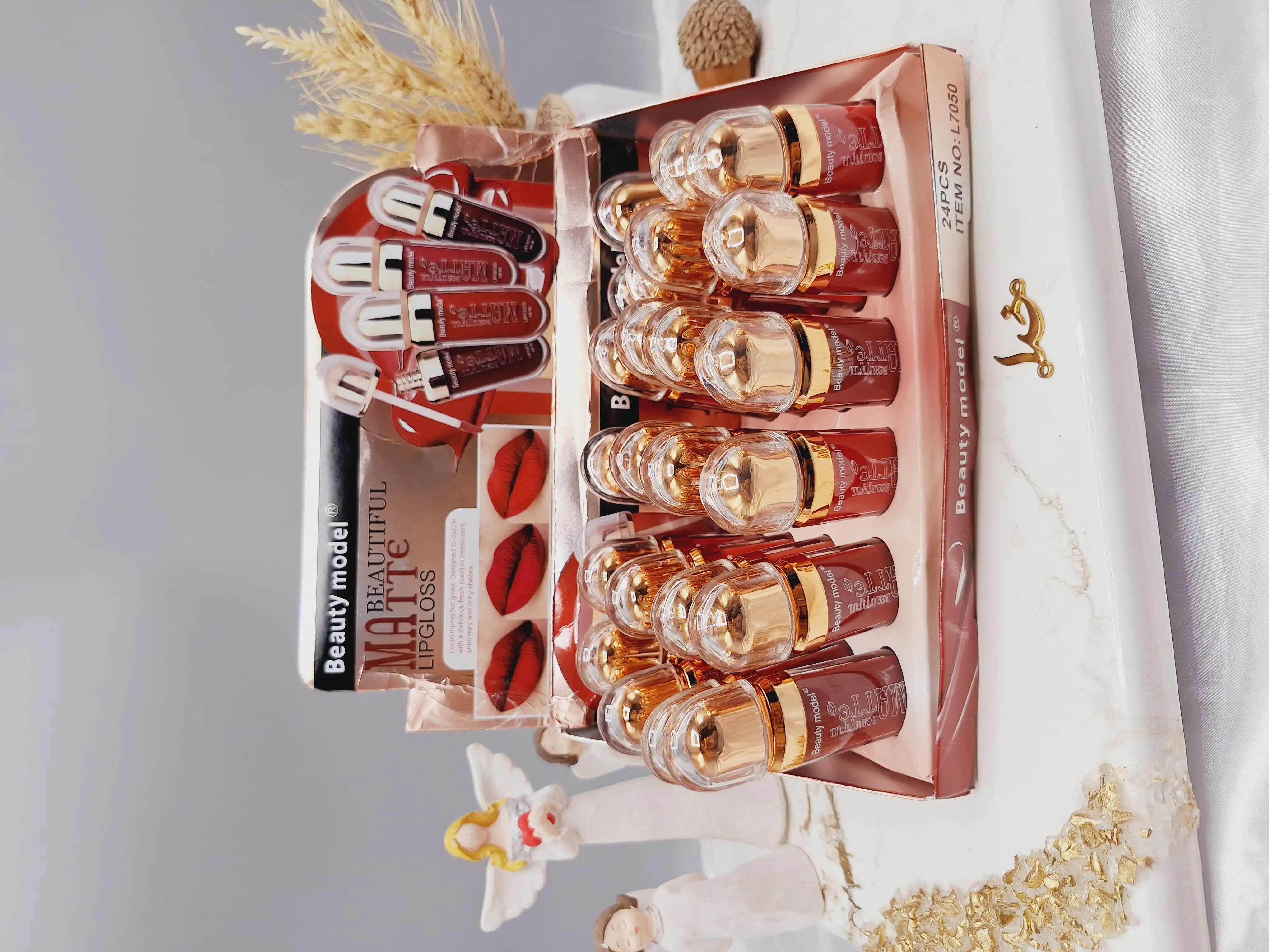 پک رژ مایع 6 تایی خوش رنگ برند بیوتی مدل Beauty model کد L7050