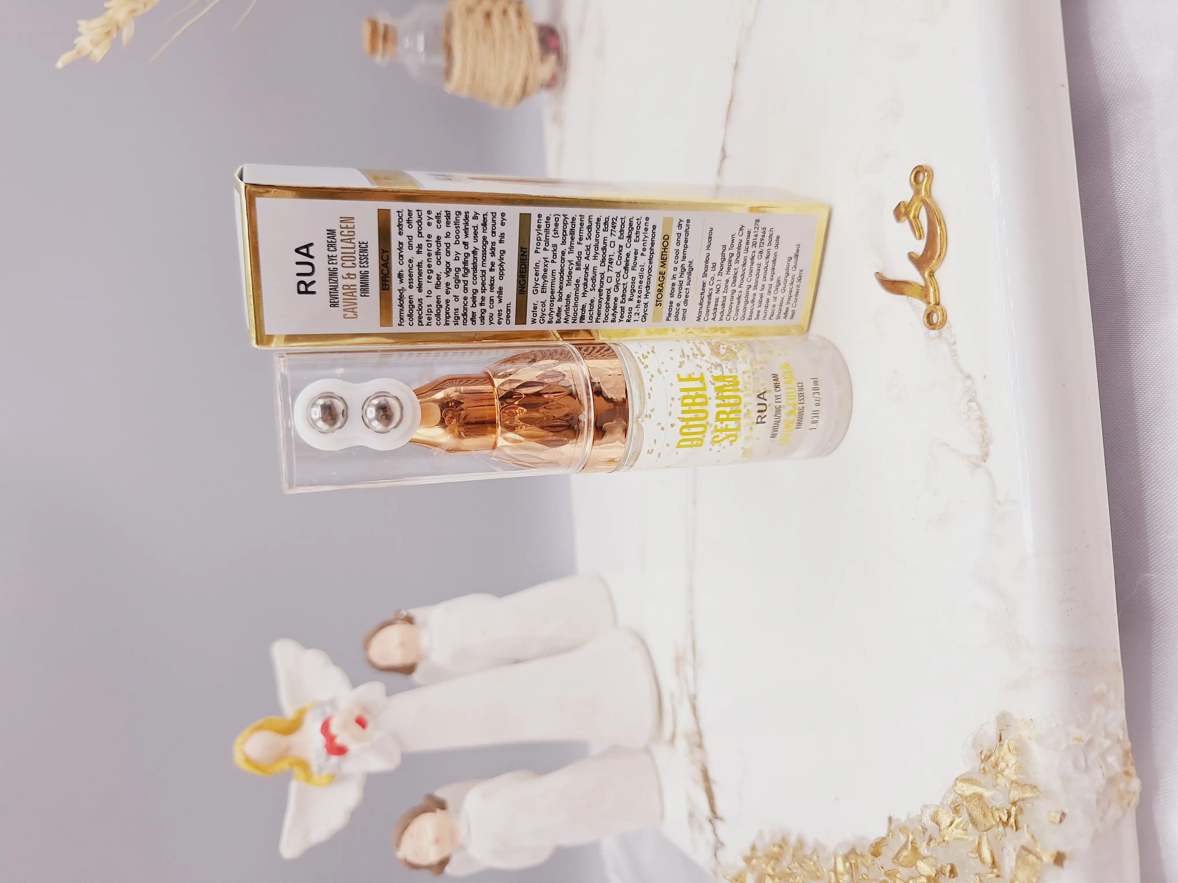 سرم دور چشم 2 غلطتکی حاوی خاویار برند RUA ضد پیری کد 60381