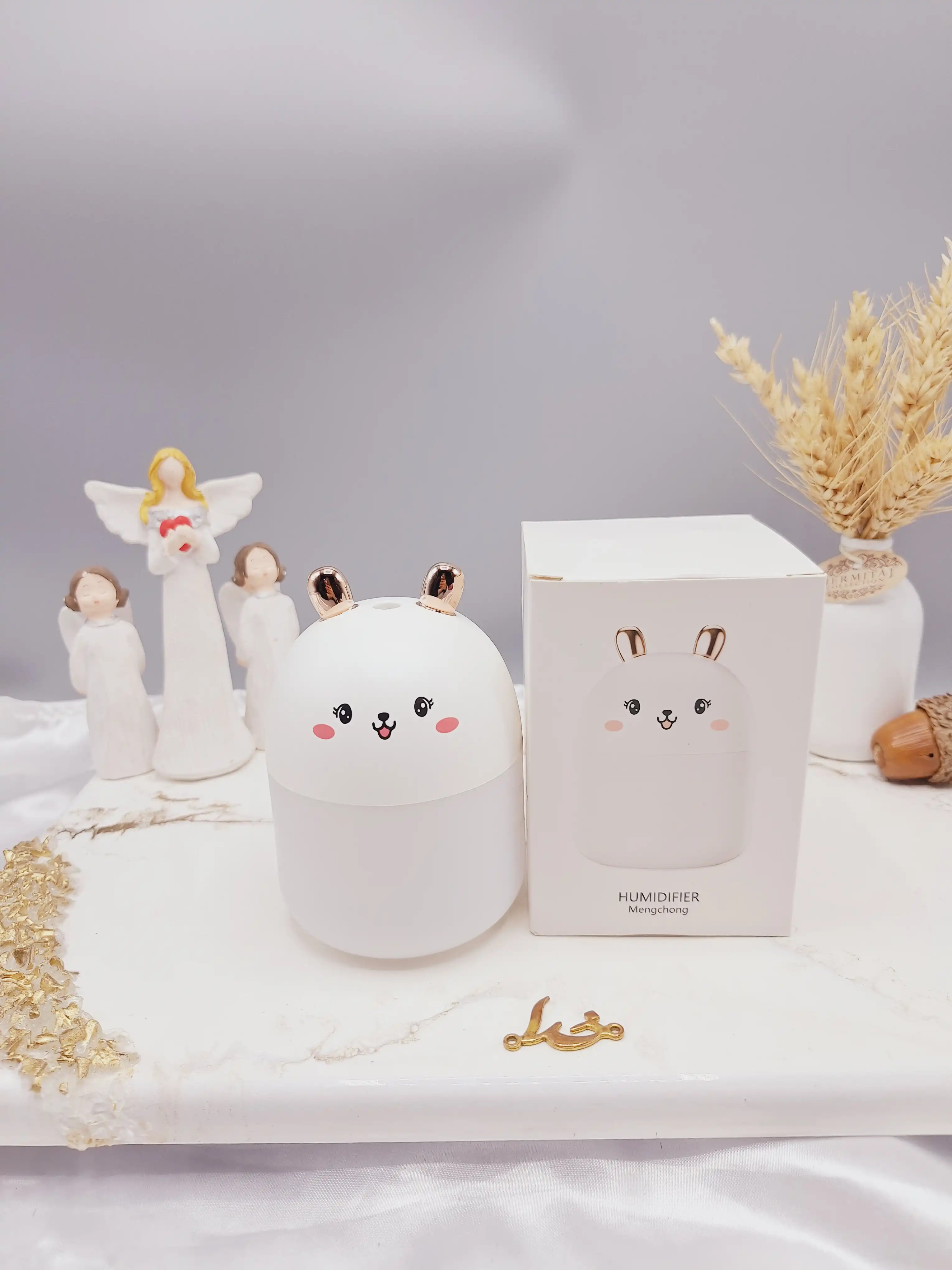 دستگاه بخور خرگوش کیوت سفید مدل HUMIDIFIER