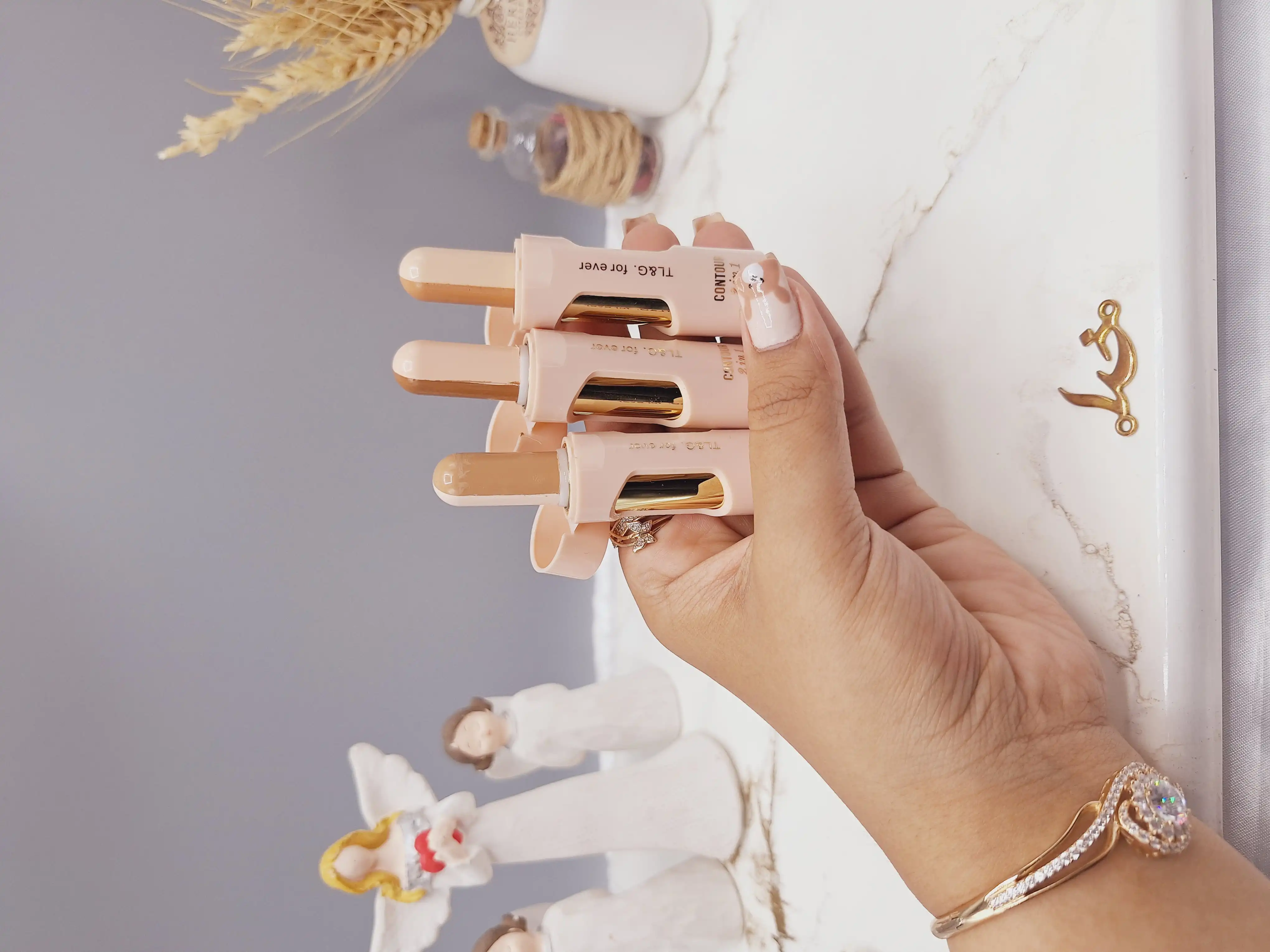 کانتور و کانسیلر دو طرفه مدل پوکه ای جدید برند TL&amp;G. for ever کد 073