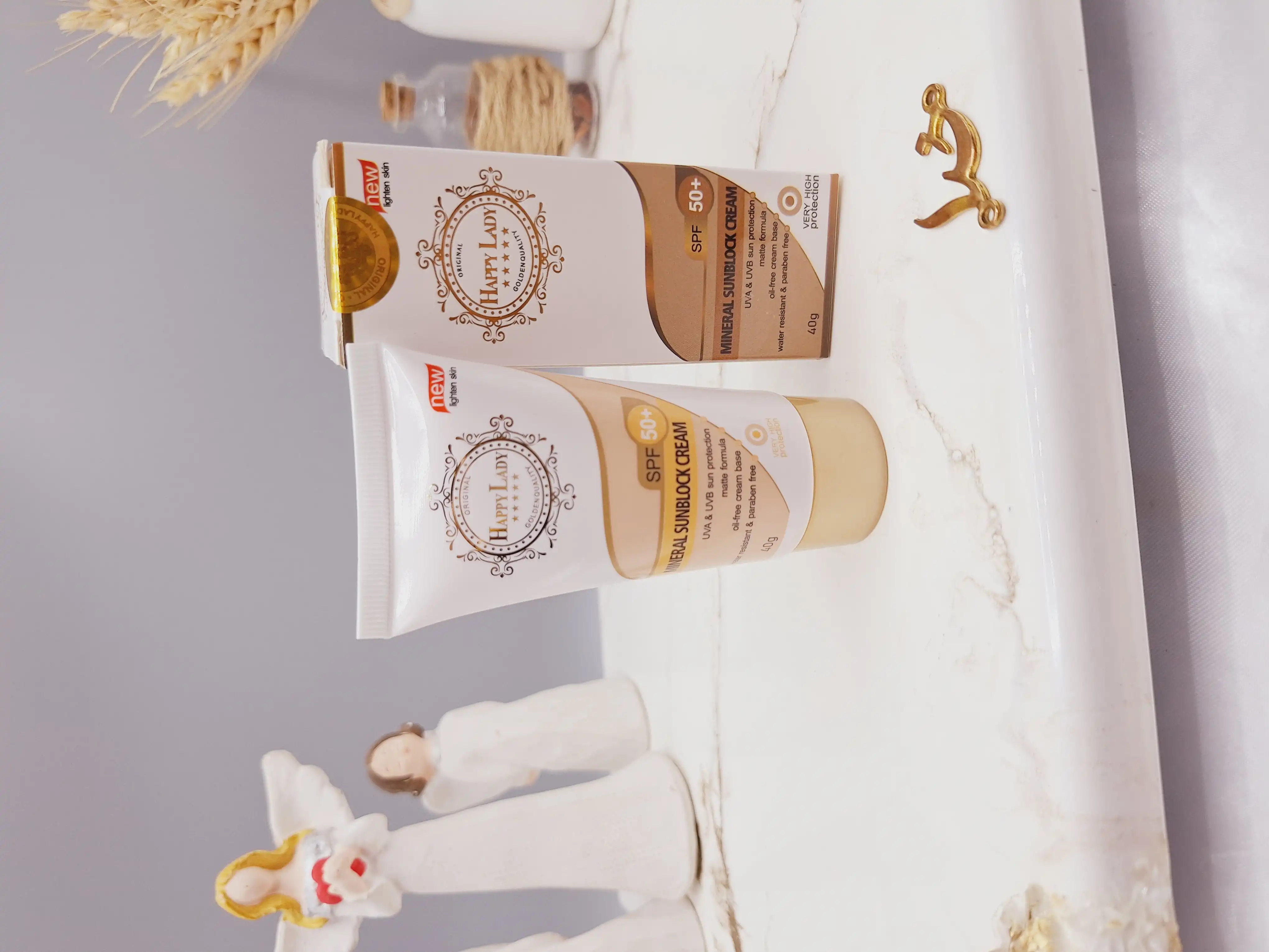 کرم ضد آفتاب ضد آب و بدون پارابن  با ‏SPF 50+‏ برند هپی لیدی HAPPY LADY کد HL_308