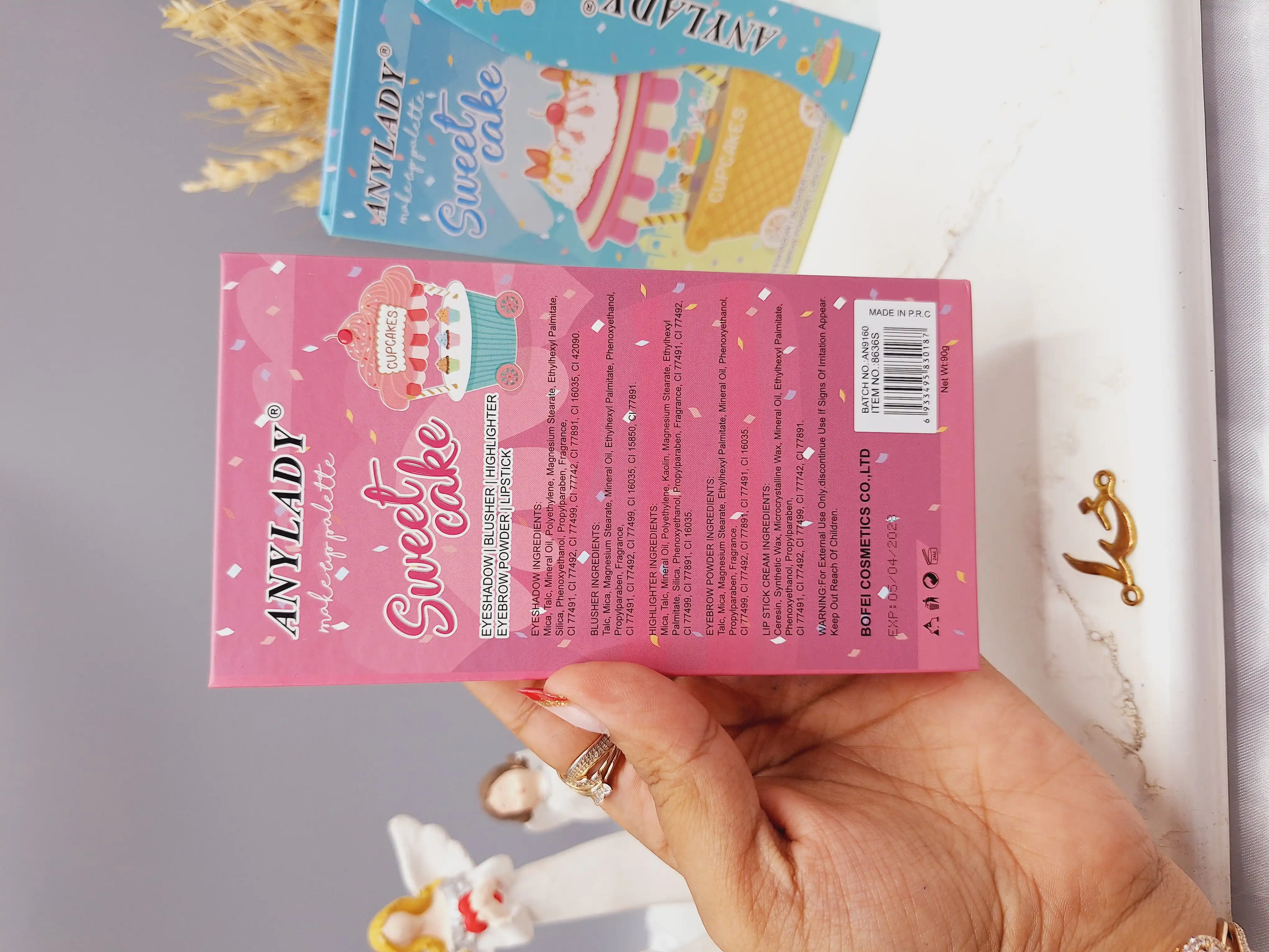 پالت سایه طرح کالسکه کاپ کیکی برند ANALIDI کد 8636S