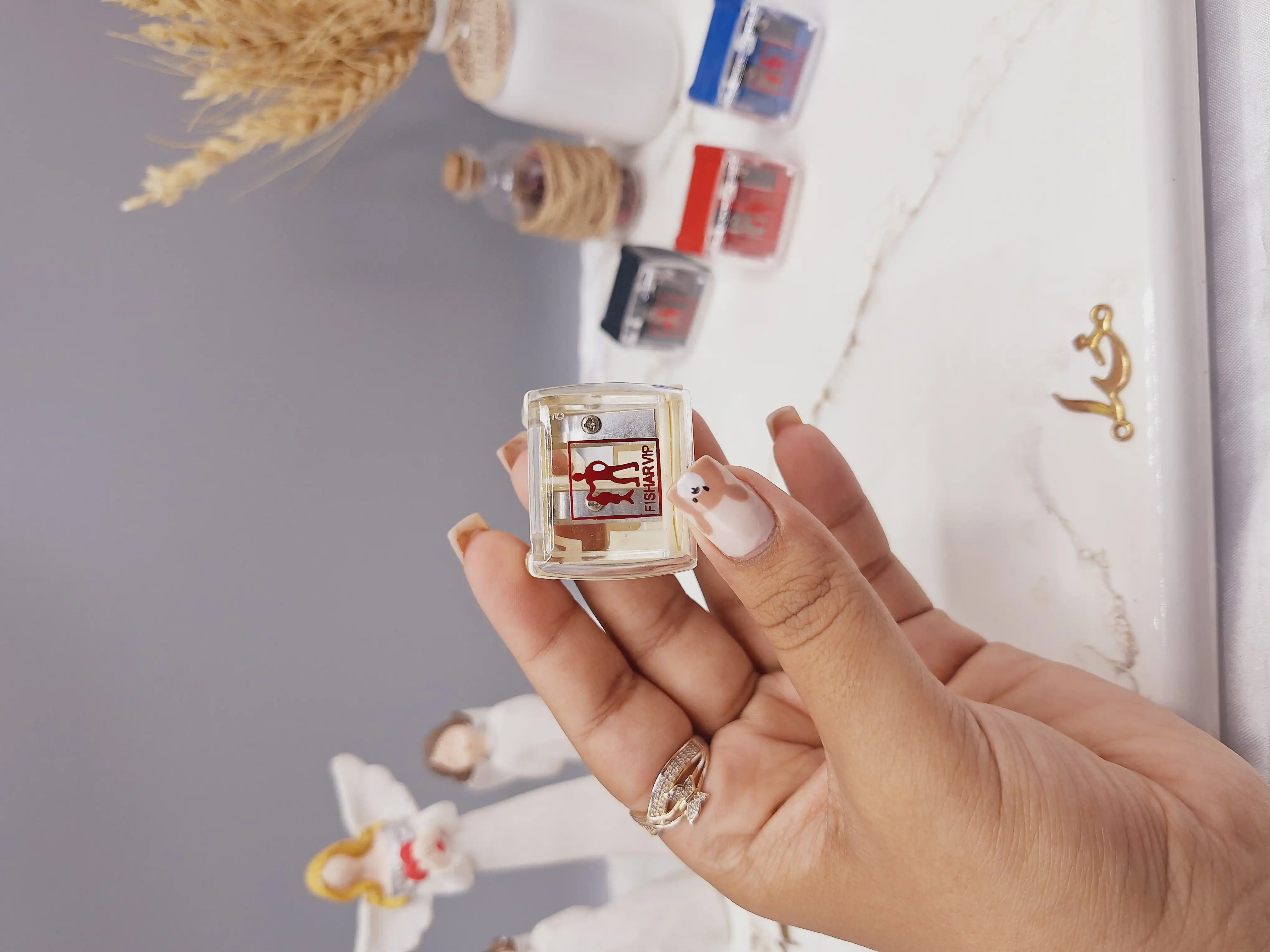 مداد تراش دو قلو برند FISHAR VIP