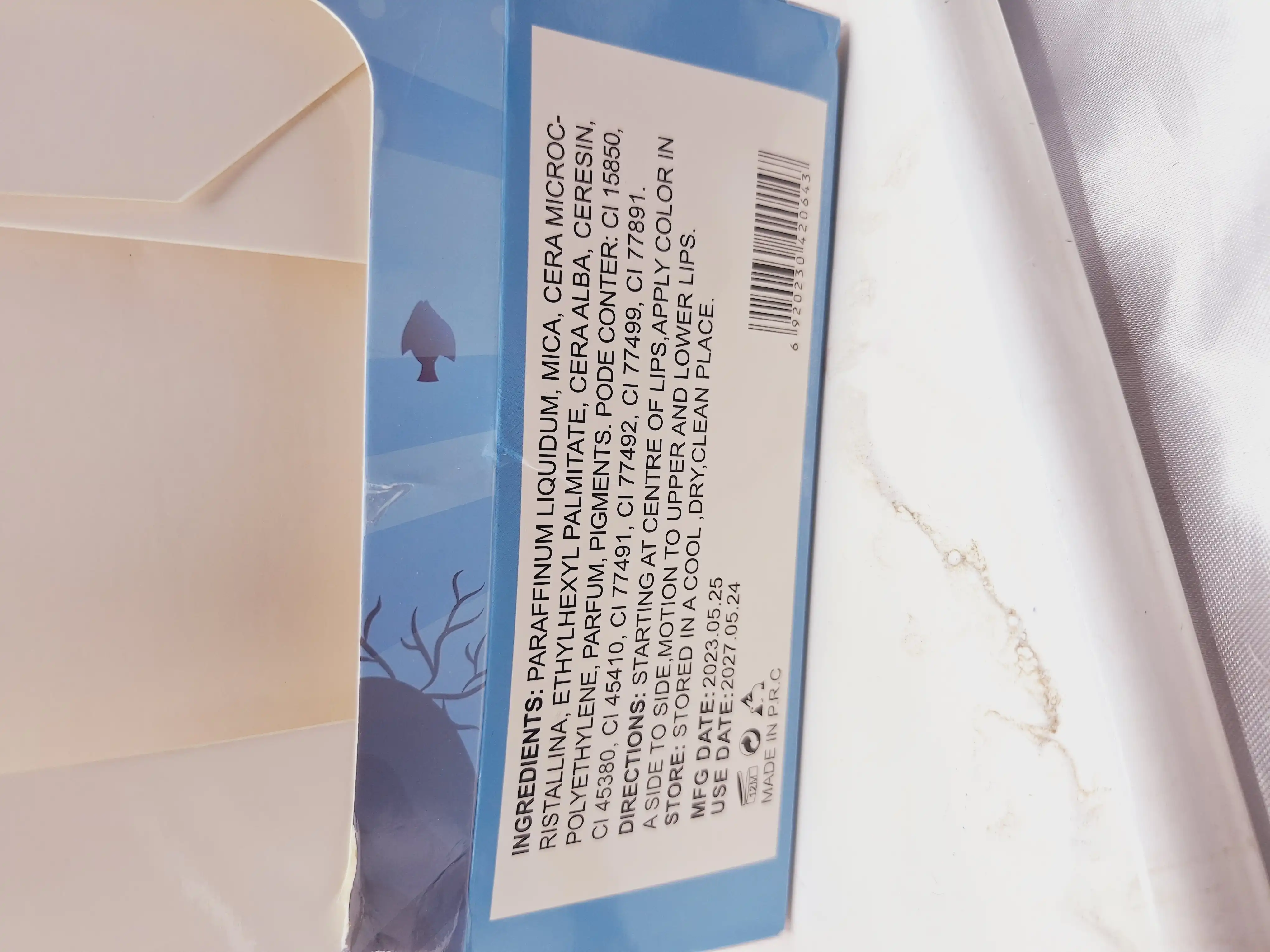 بالم لب کشویی طرح دختر پری دریایی برند موکالره کد