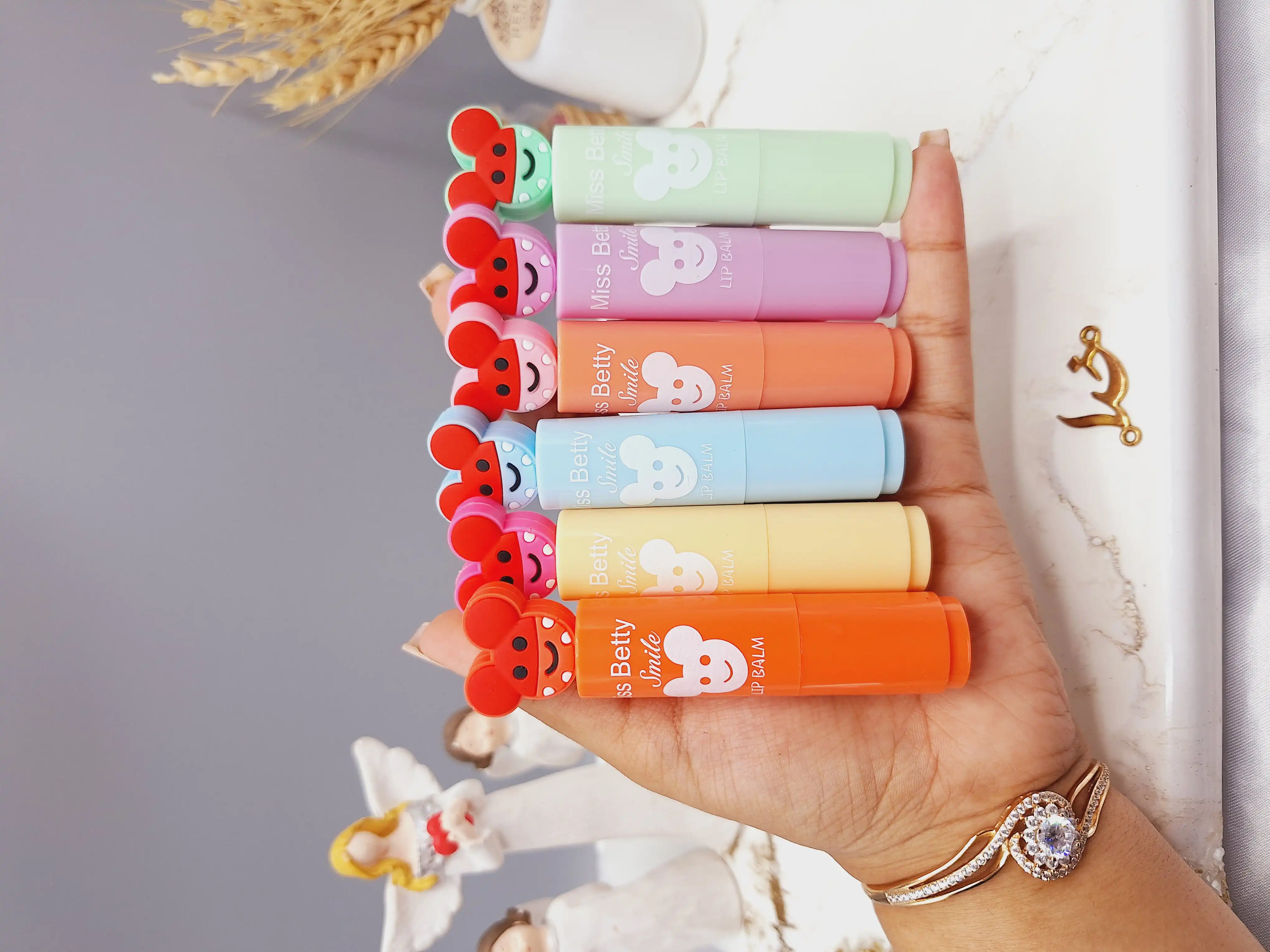 بالم لب طرح موش پوکه ای برند میس بیوتی کد 77117