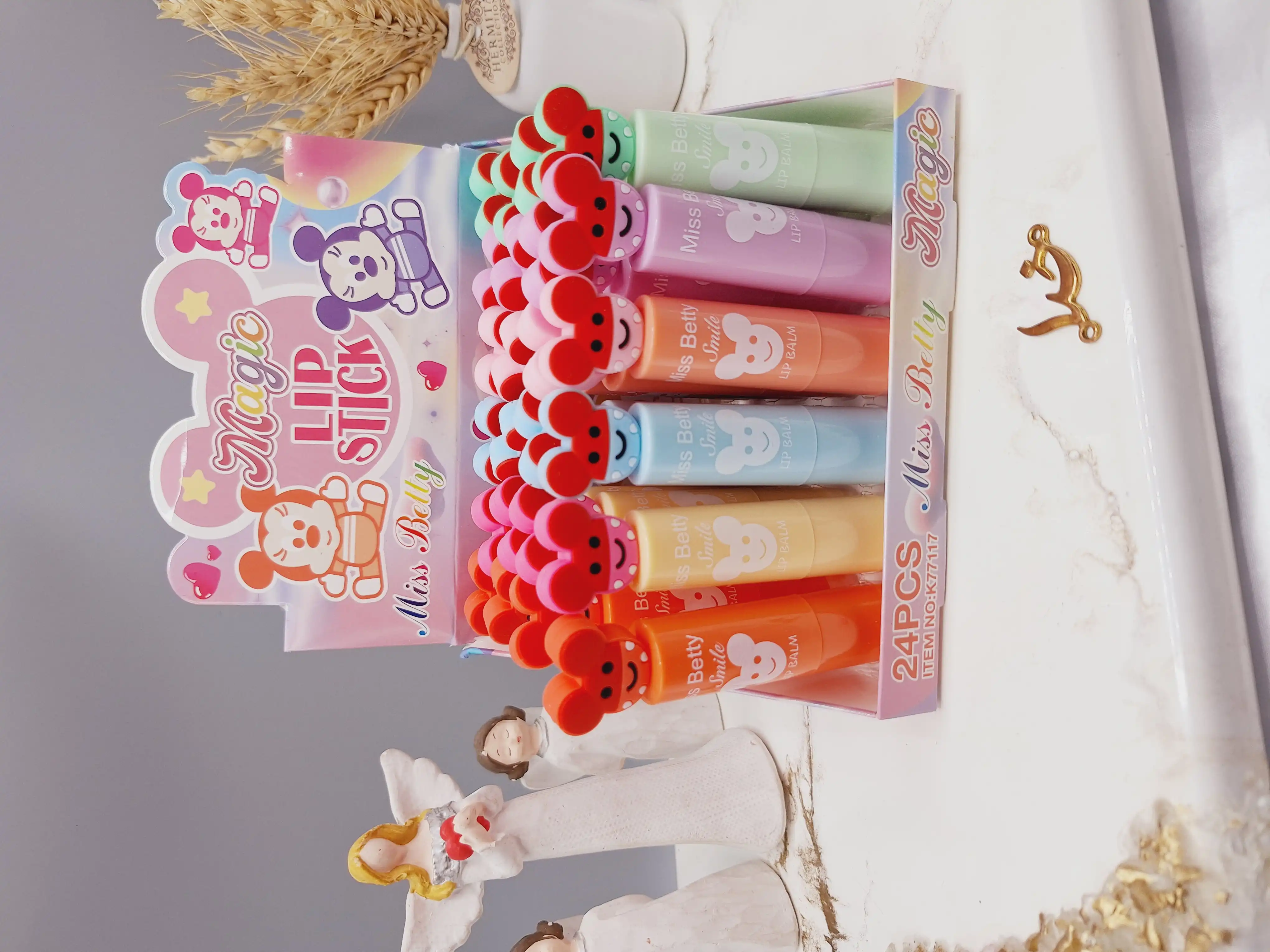 بالم لب طرح موش پوکه ای برند میس بیوتی کد 77117