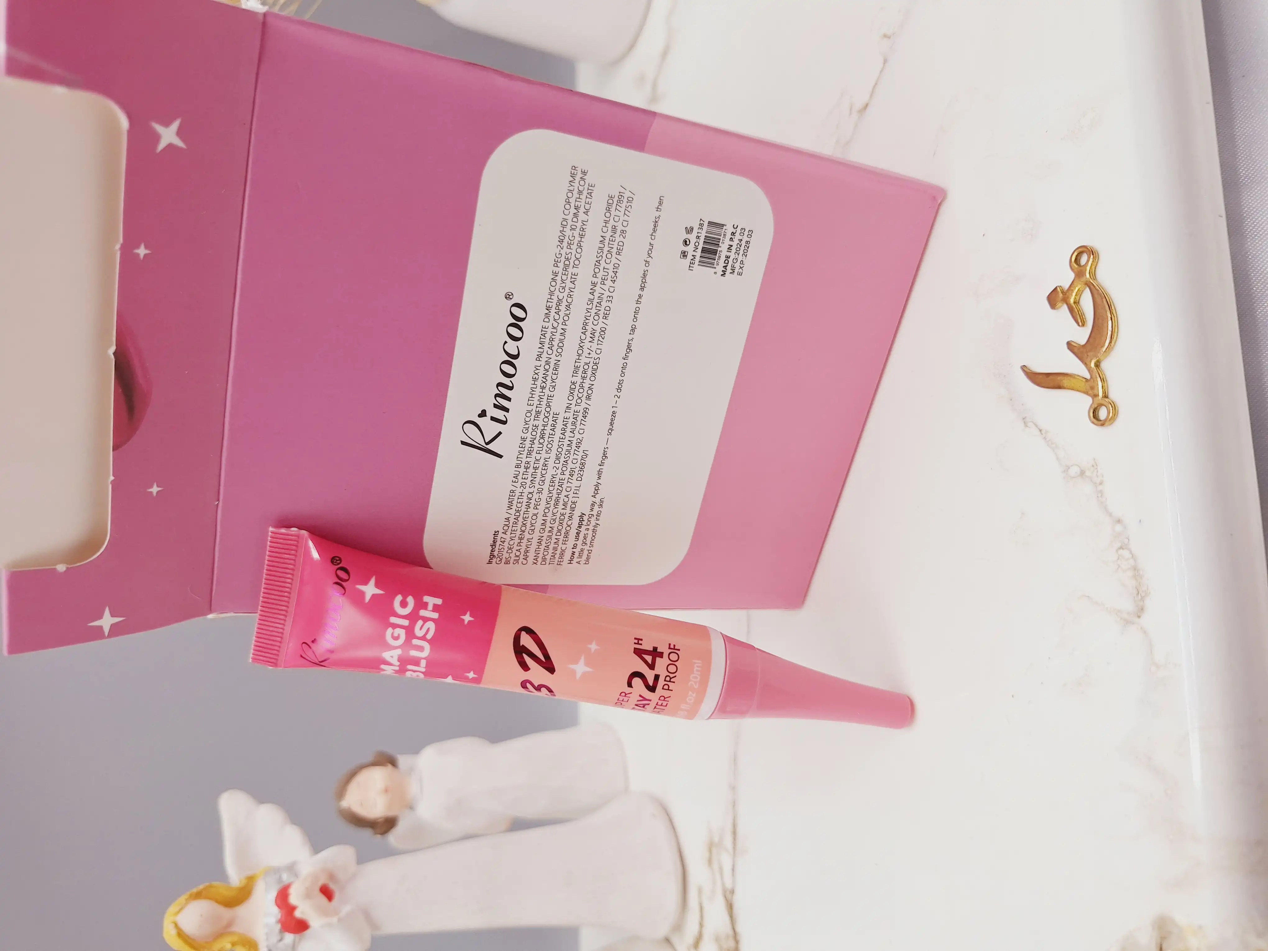 رژ گونه تیوپی جادویی سبک برند ریمیکو کد R1387