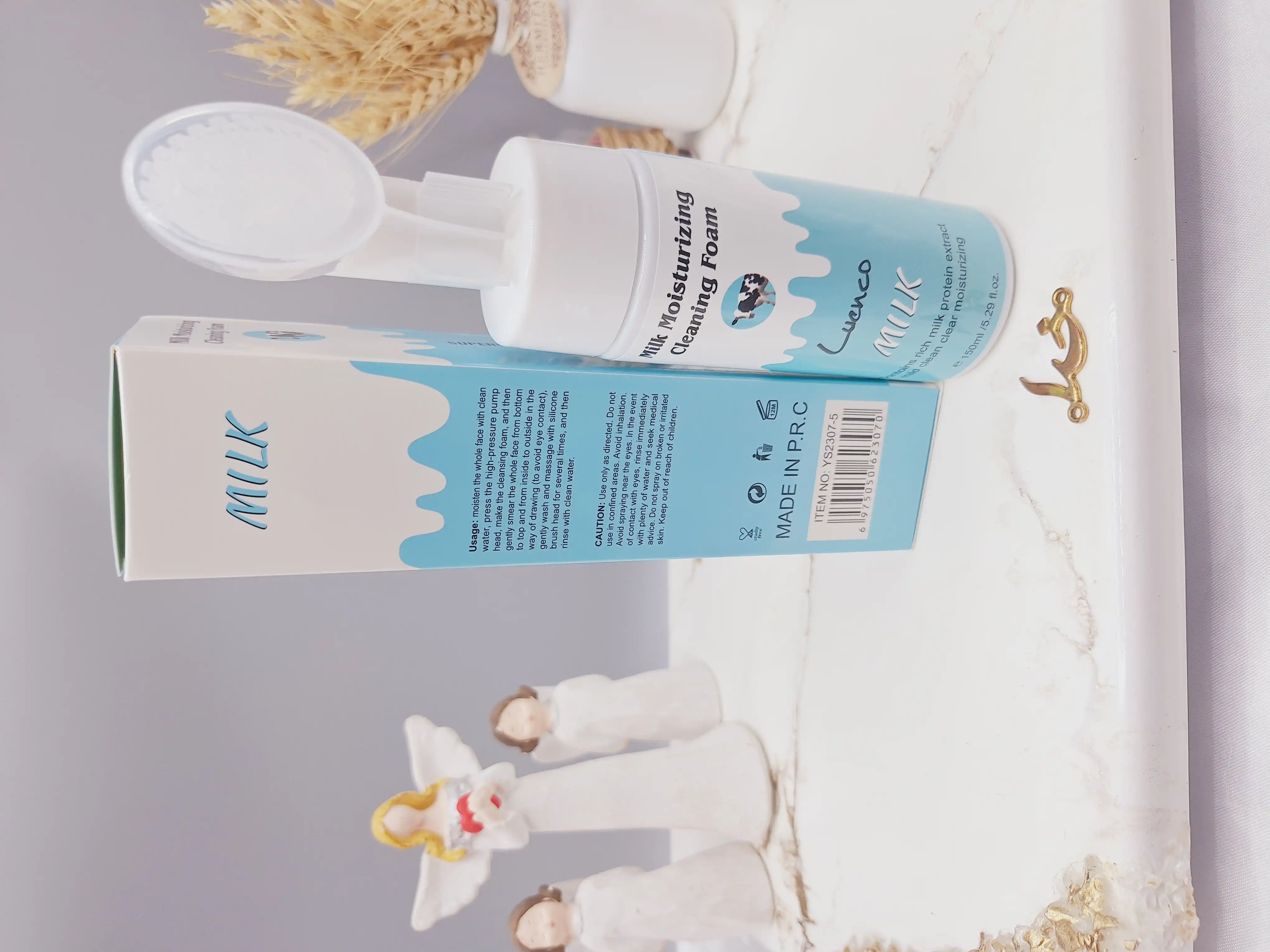 فوم تمیز کننده و مرطوب کننده شیرگاو برند Luenco کد 23075