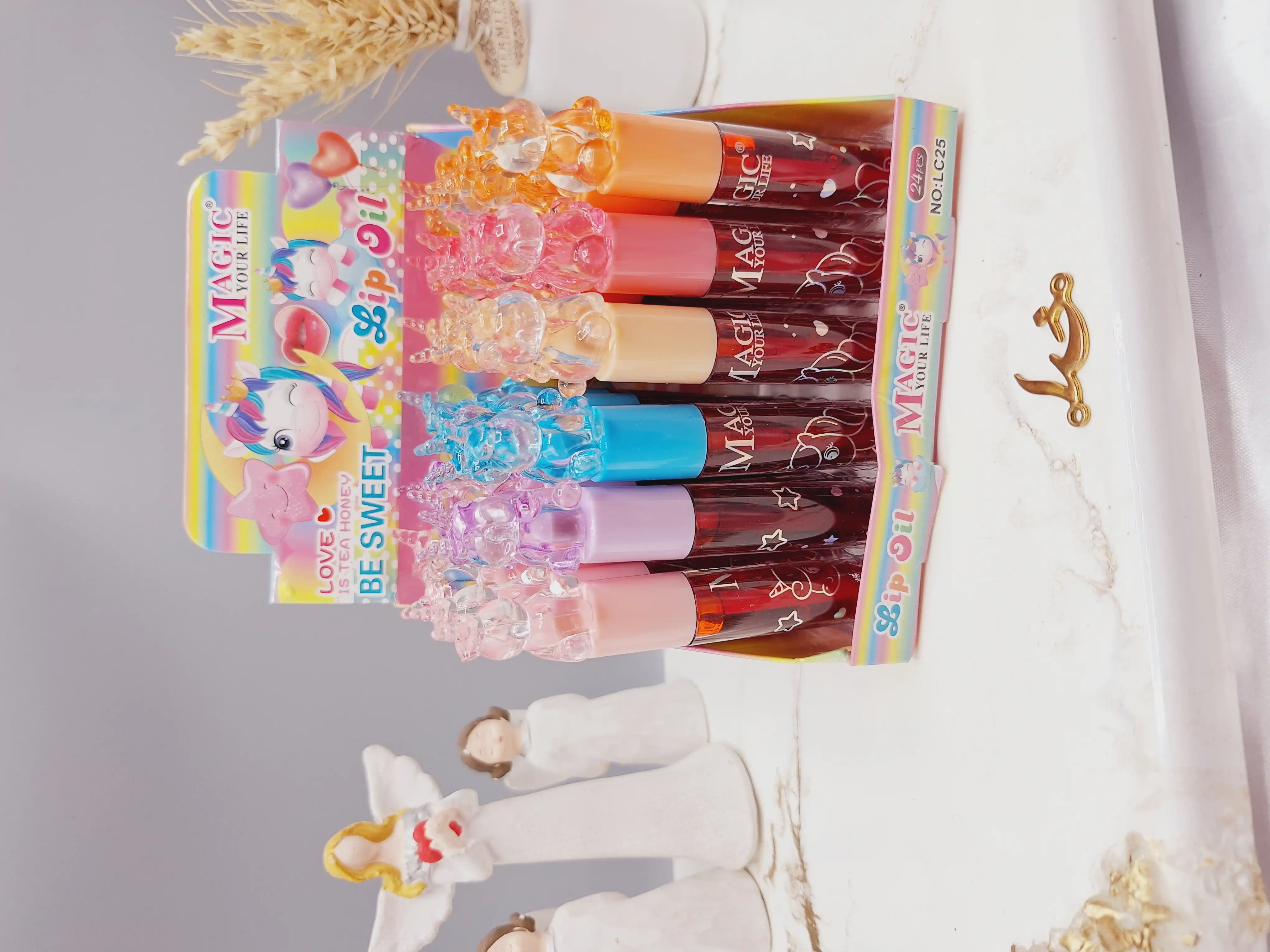 تینت لب طرح اسب تک شاخ شیشه ای برند مجیک کد LC25