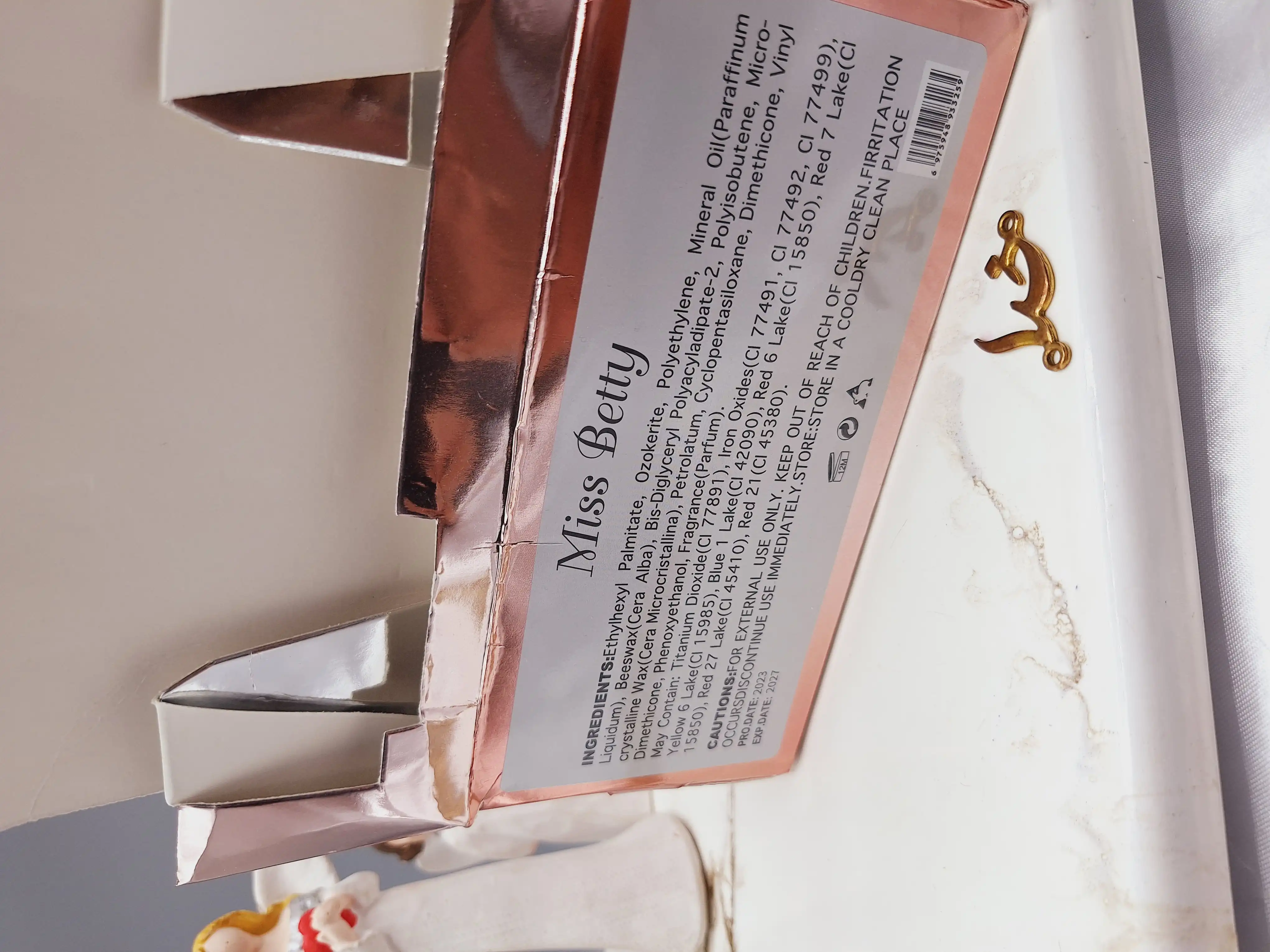 بالم و سایه چشم دو رنگ برند میس بیوتی Miss Betty کد 3325