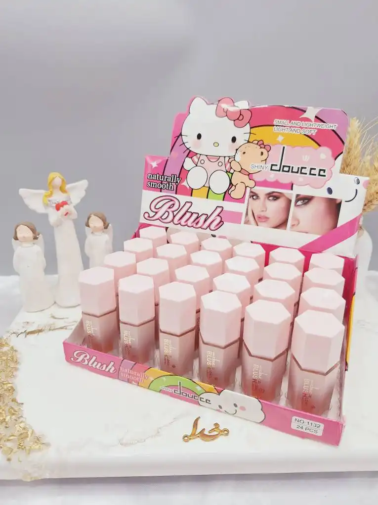 رژ گونه پرطرفدار پد دار برند دوسه طرح کیتی کد 1132