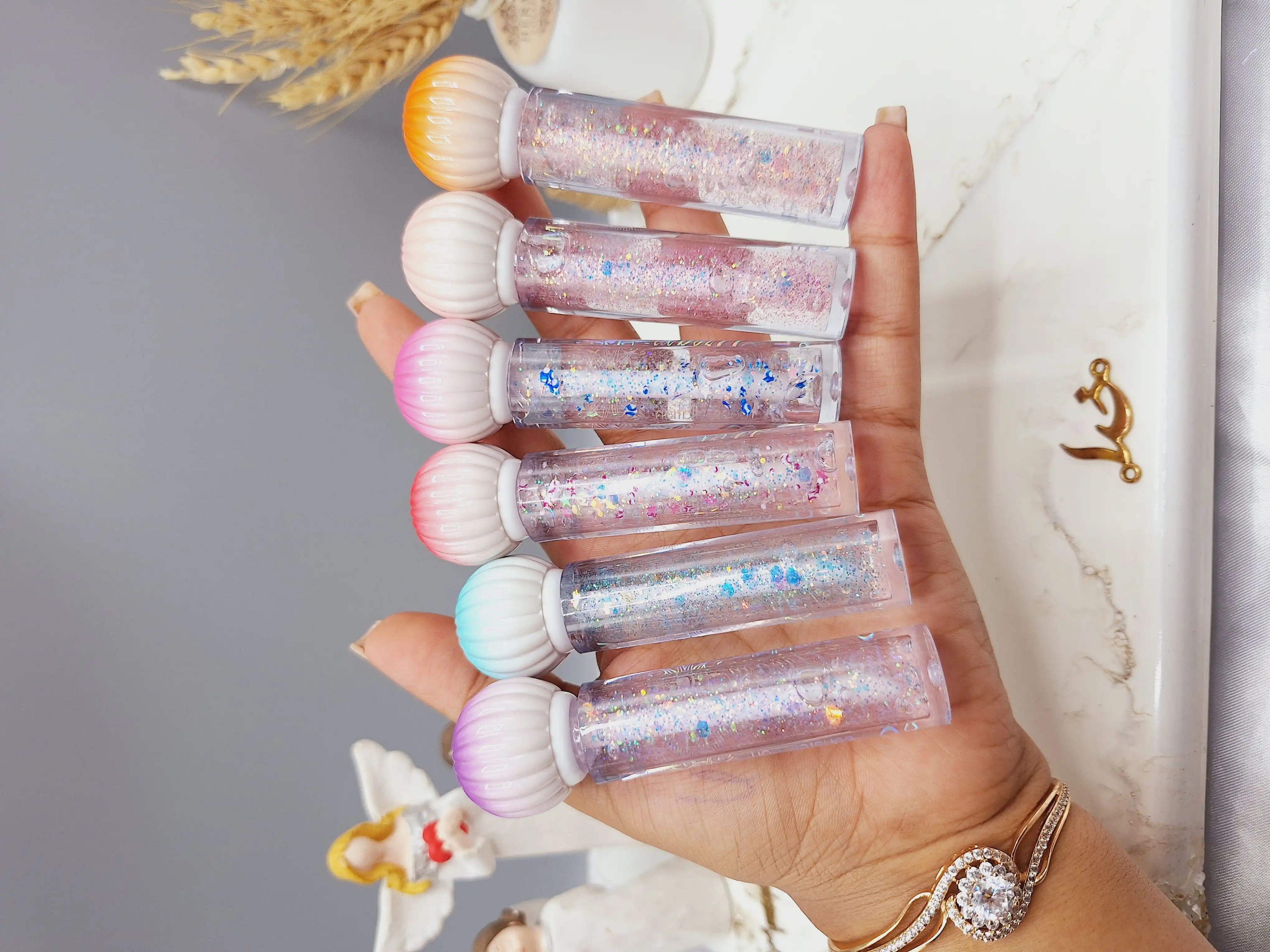 لیپ گلاس گلیتری طرح بالن برند میس بیوتی کد L77152